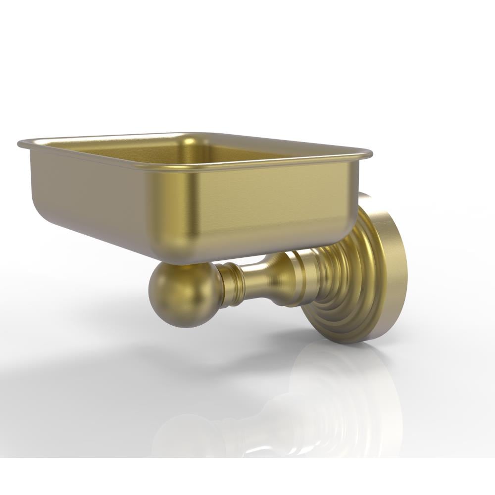 Allied Brass WP-32-SBR Waverly Place Satin Brass Brass Soap Dish