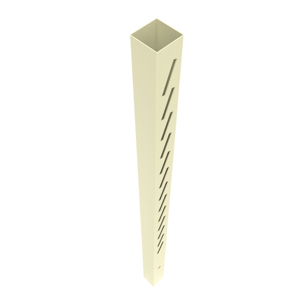 Freedom 73050559 Louvered 8.5-ft H x 5-in W Sand Vinyl End Fence post (Unassembled)