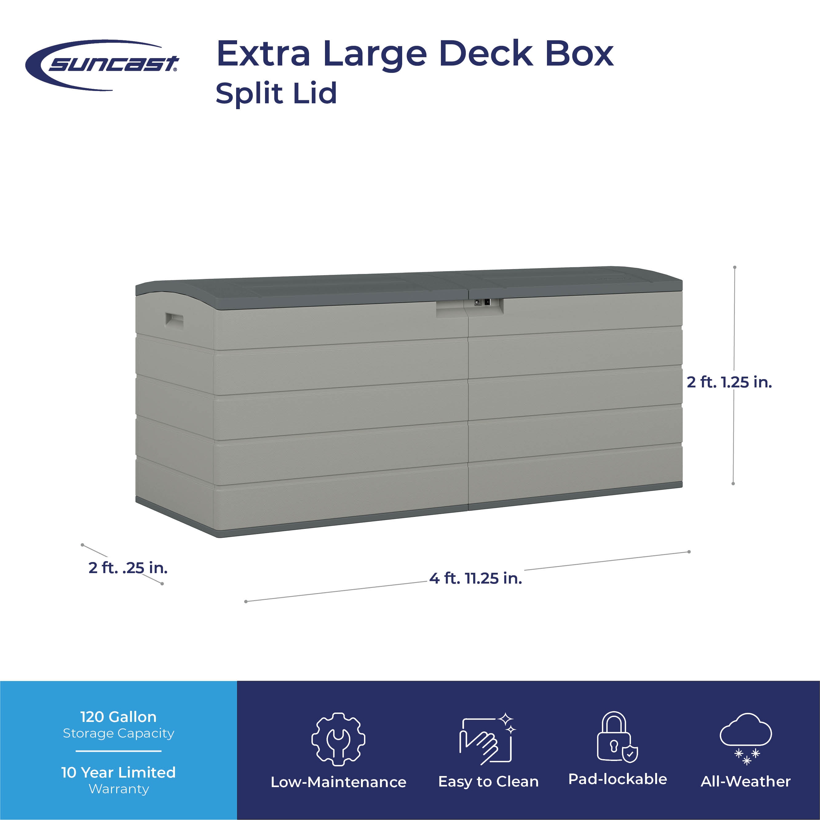 Suncast BMDB1120 Deck-Boxes - View #3