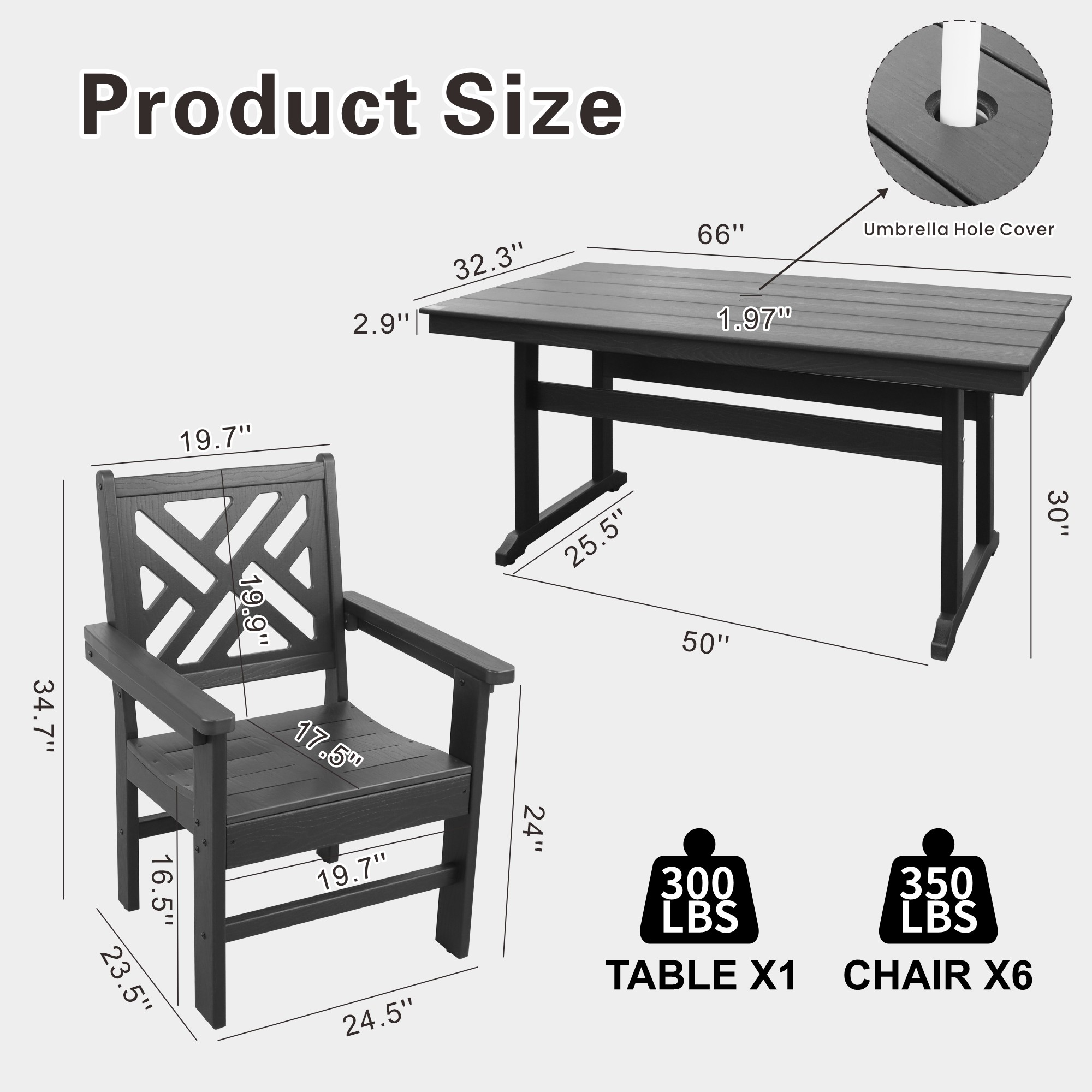 Mondawe MO-701PGY Patio-Dining-Sets - View #6