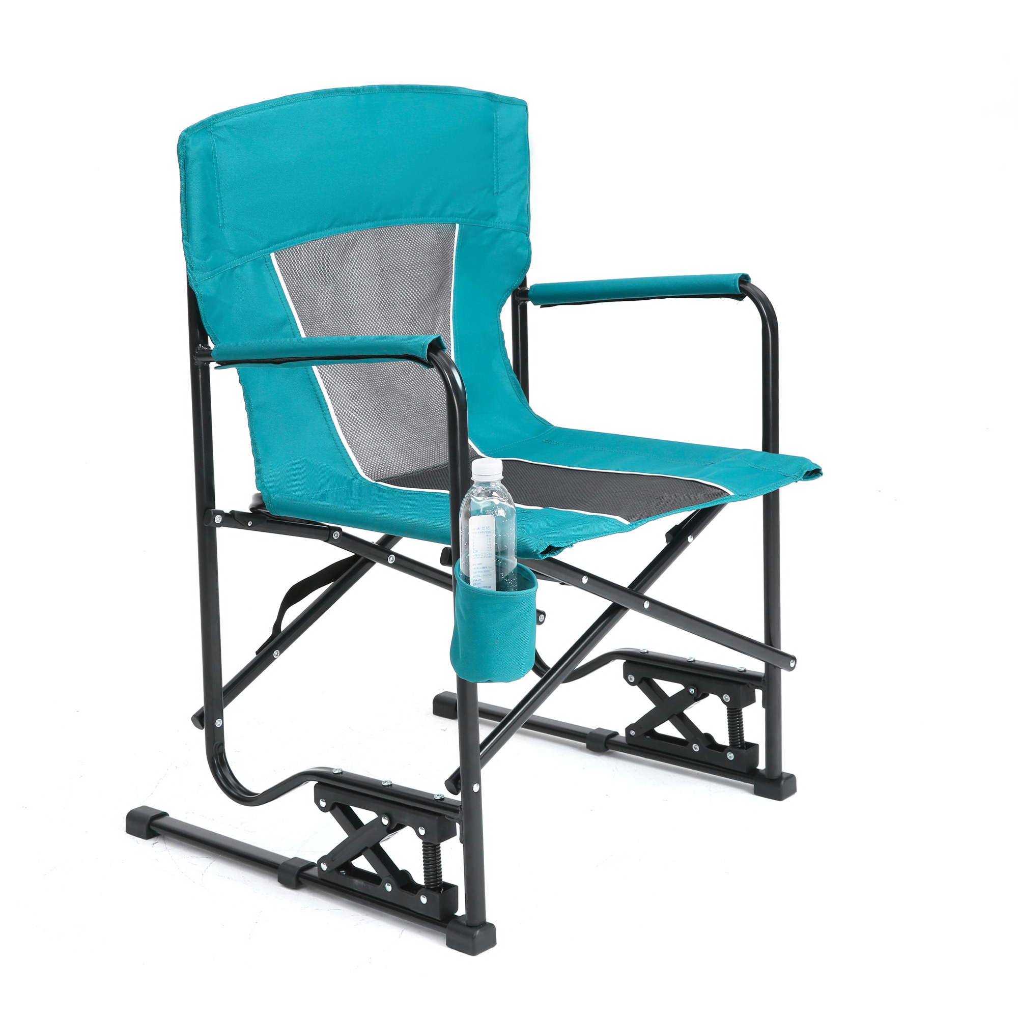 Mondawe MO-P2AC2417GBU1 Polyester Light Blue Folding Camping chair Carrying Strap/Handle Included