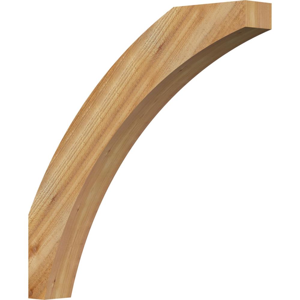 Ekena Millwork BRC04X30X30THR00RWR 4-in x 30-in x 30-in Western Red Cedar Wood Thorton Rough Sawn Knee Brace
