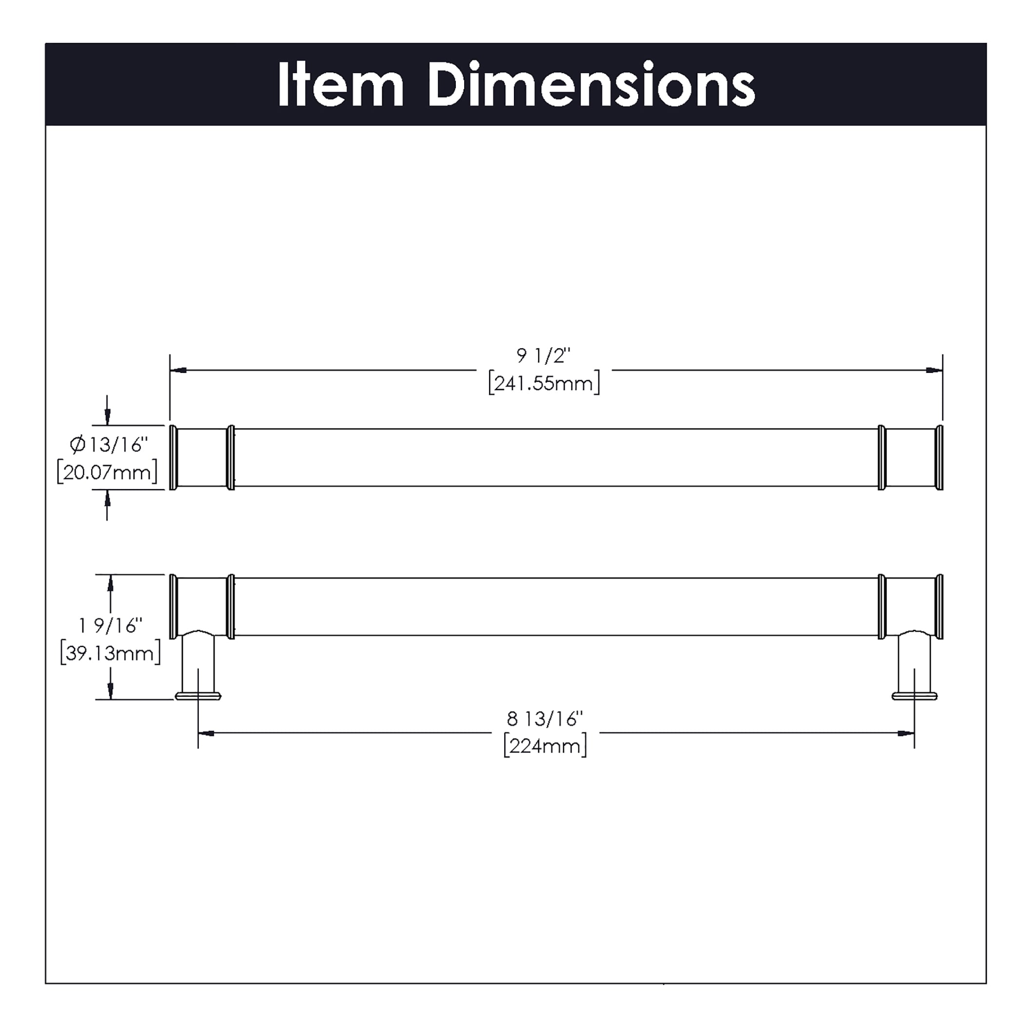 Hickory Hardware P3704-CABGB Cabinet-Pulls - View #4