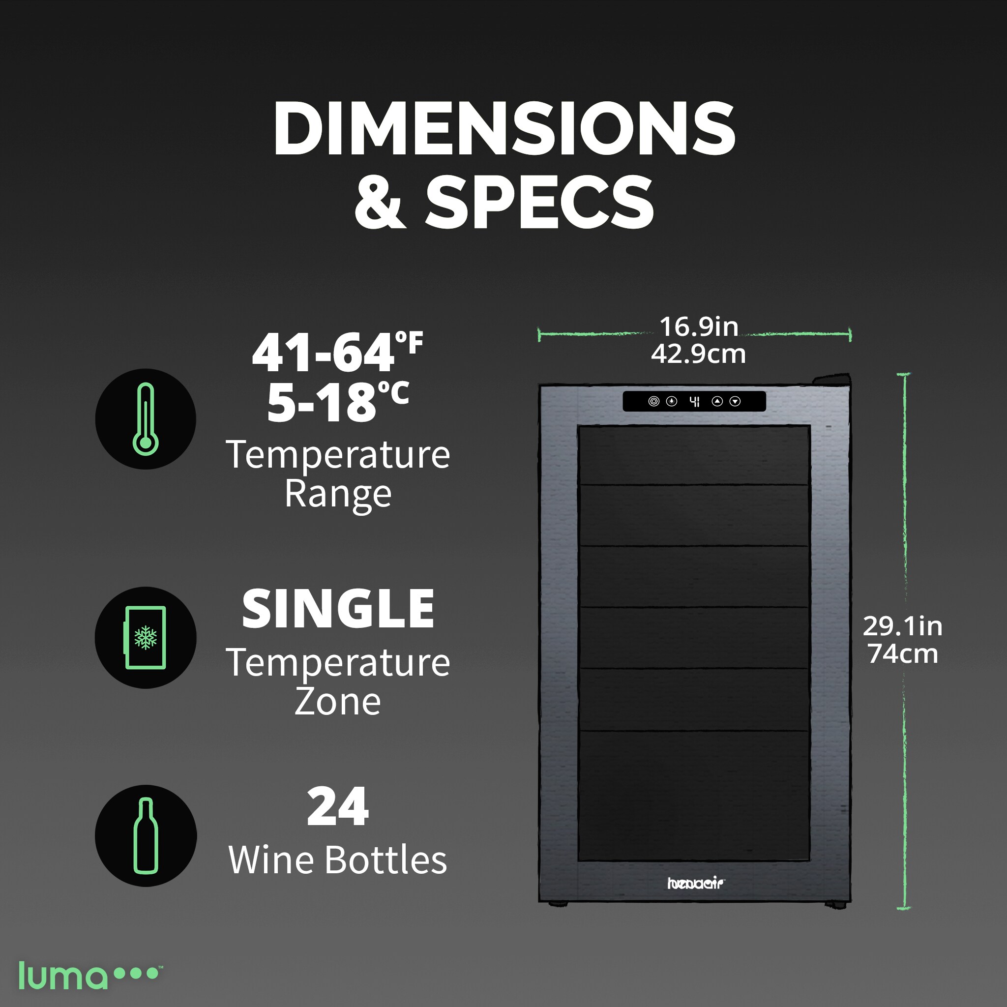 Luma Comfort LWC024BK00 Wine-Chillers - View #6