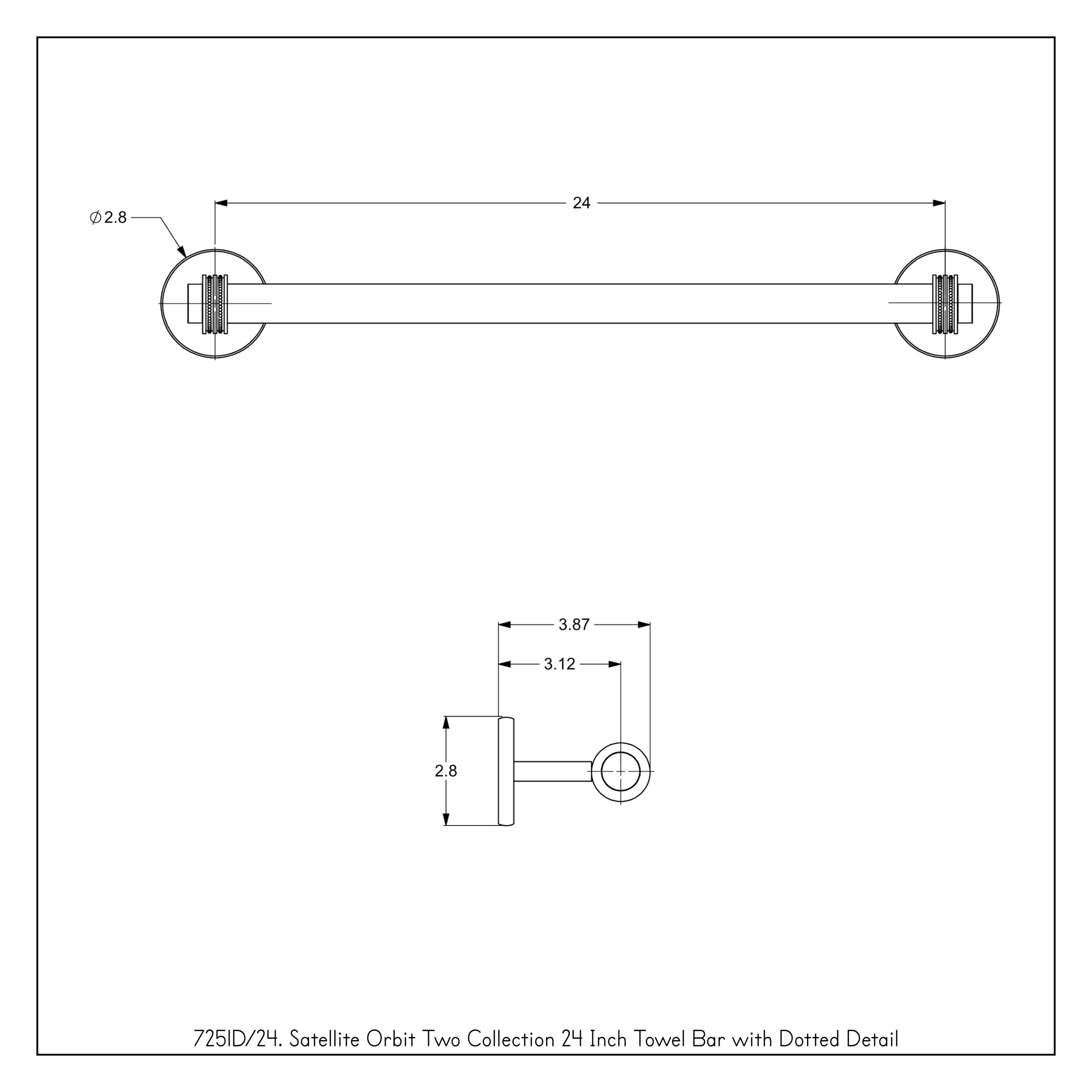 Allied Brass 7251D/24-GYM d060350 - View #3