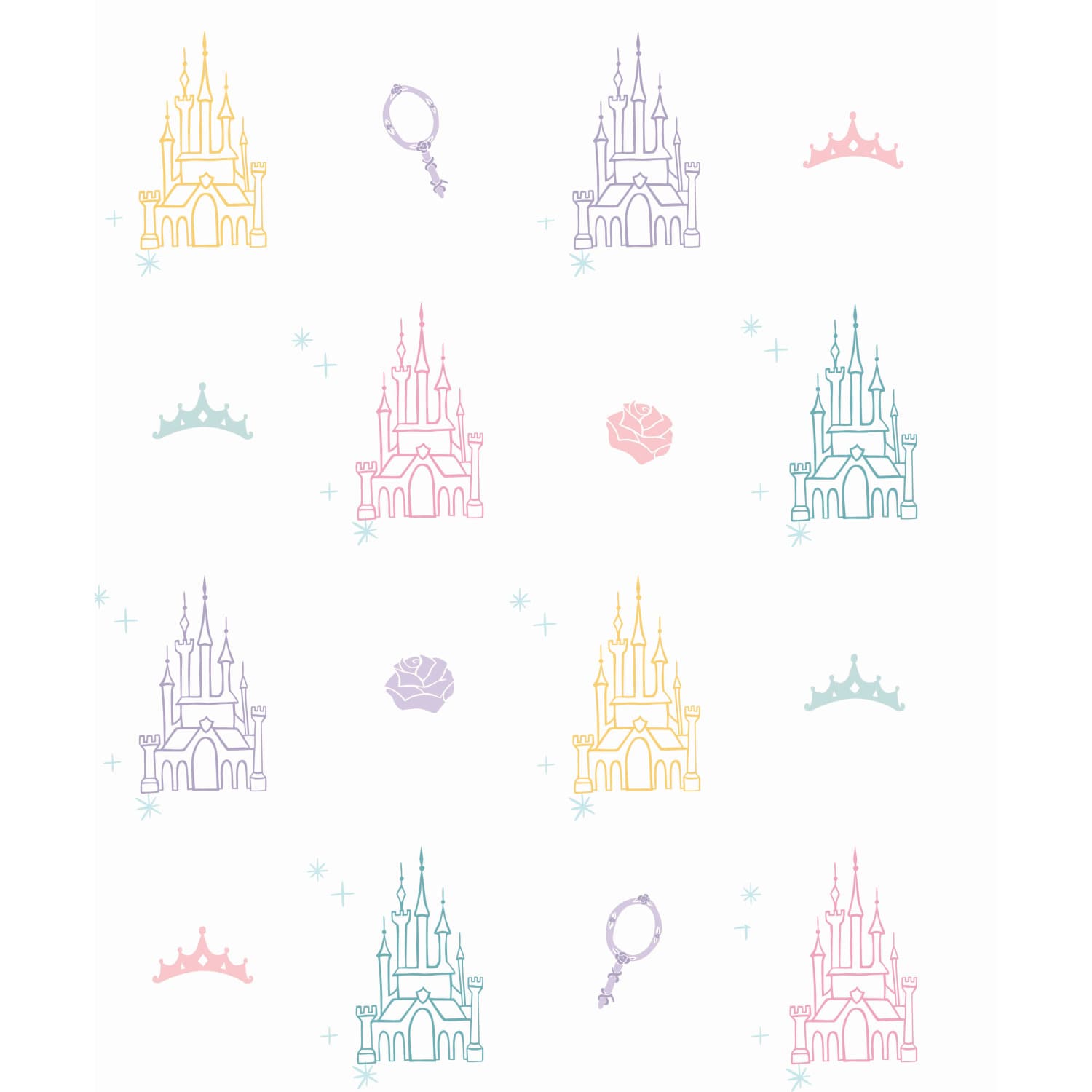 RoomMates RMK11780RL 28.29-Sq. Feet White Vinyl Novelty Self-adhesive Peel and Stick Wallpaper
