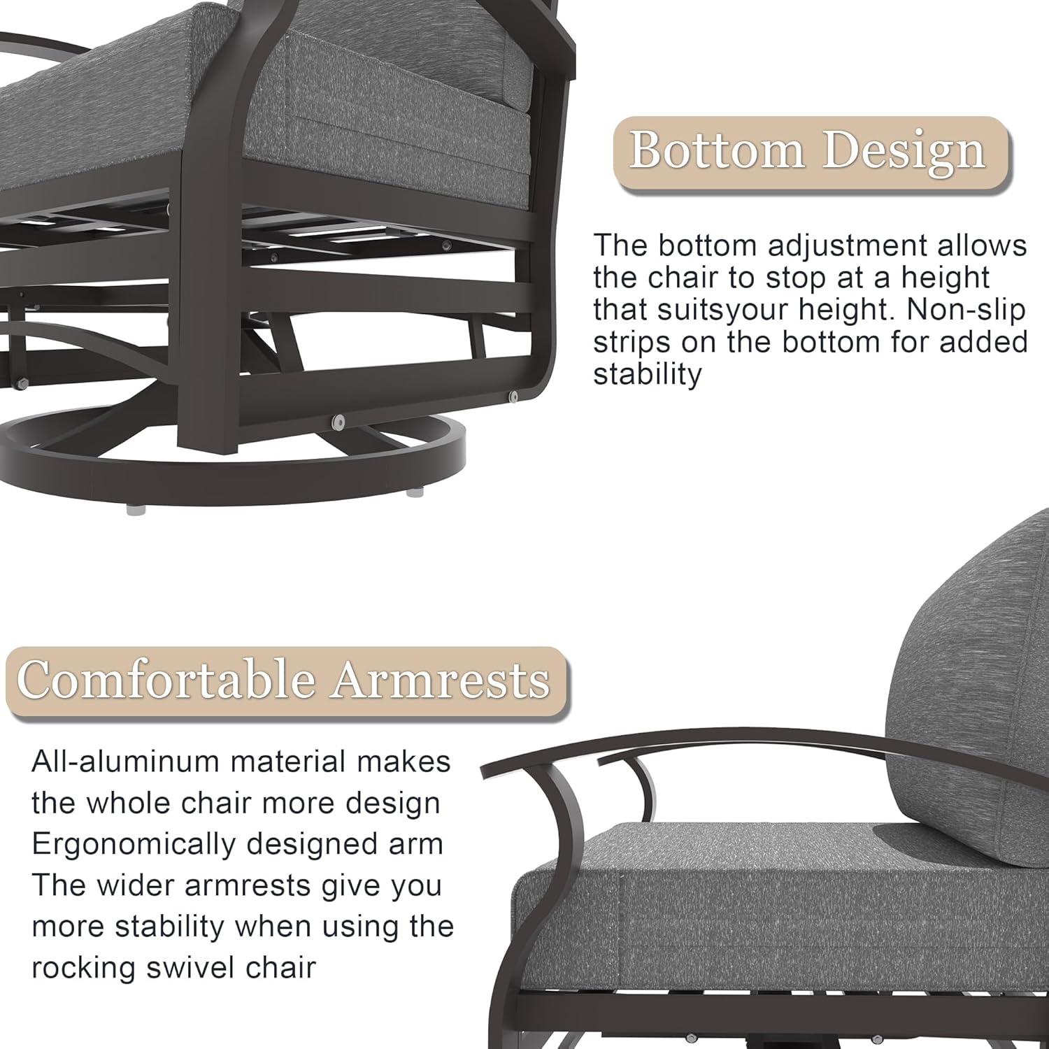 ALAULM LS-ASR-GREY Patio-Chairs - View #6
