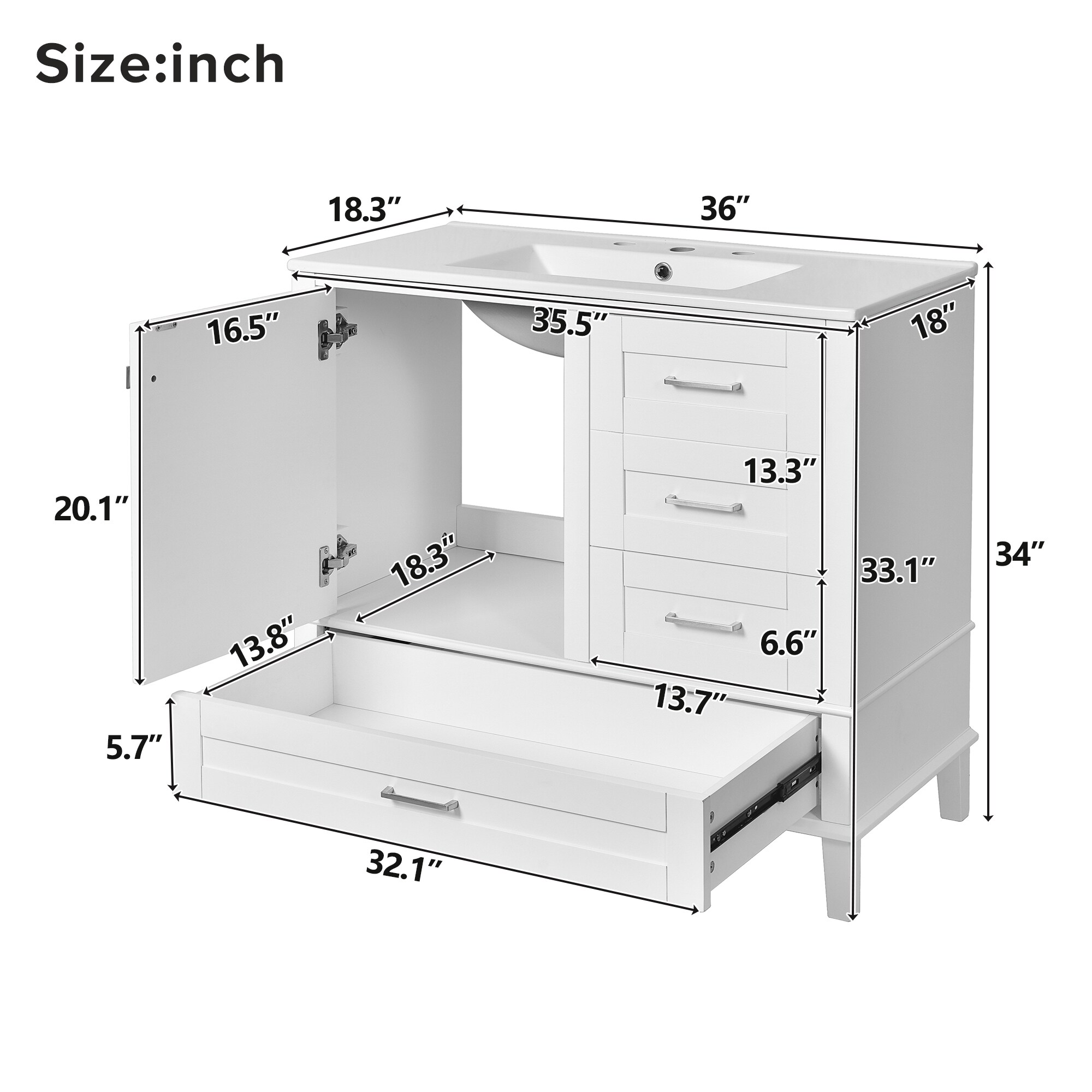 Tatayosi XH-11167K Bath-Vanity-Combo - View #8