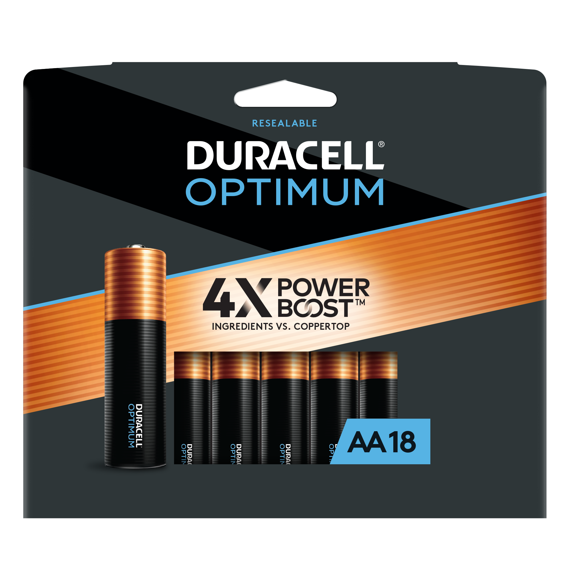 skygge Mekaniker overdrivelse Duracell Optimum Alkaline AA Batteries (18-Pack) in the AA Batteries  department at Lowes.com