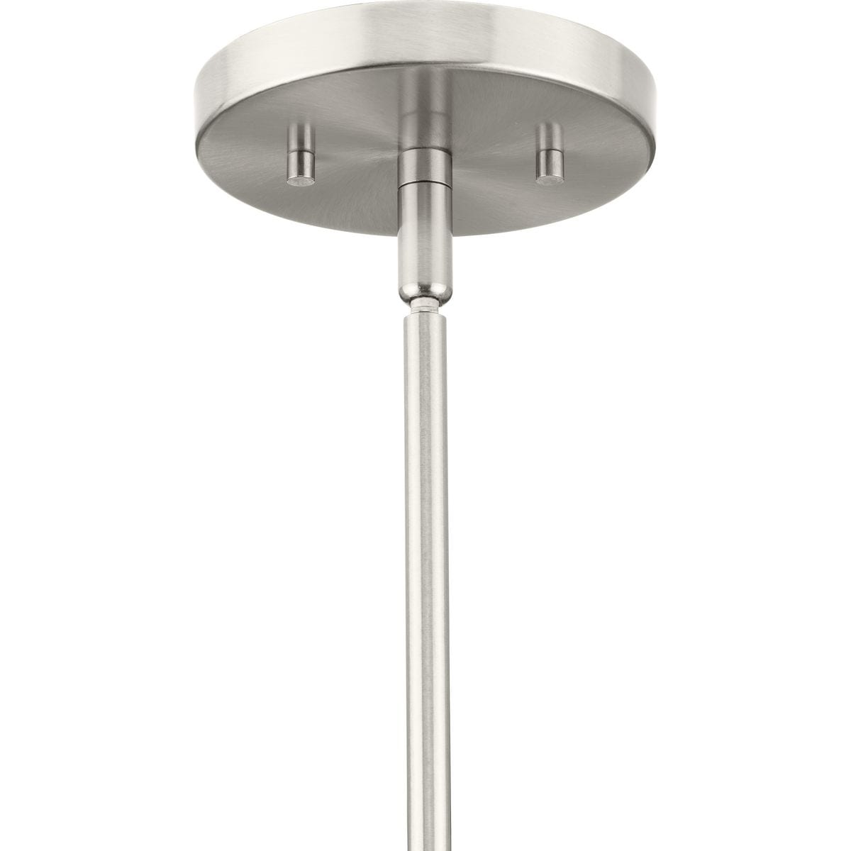 Latham Brushed Nickel Geometric Pendant Light with White Art Glass