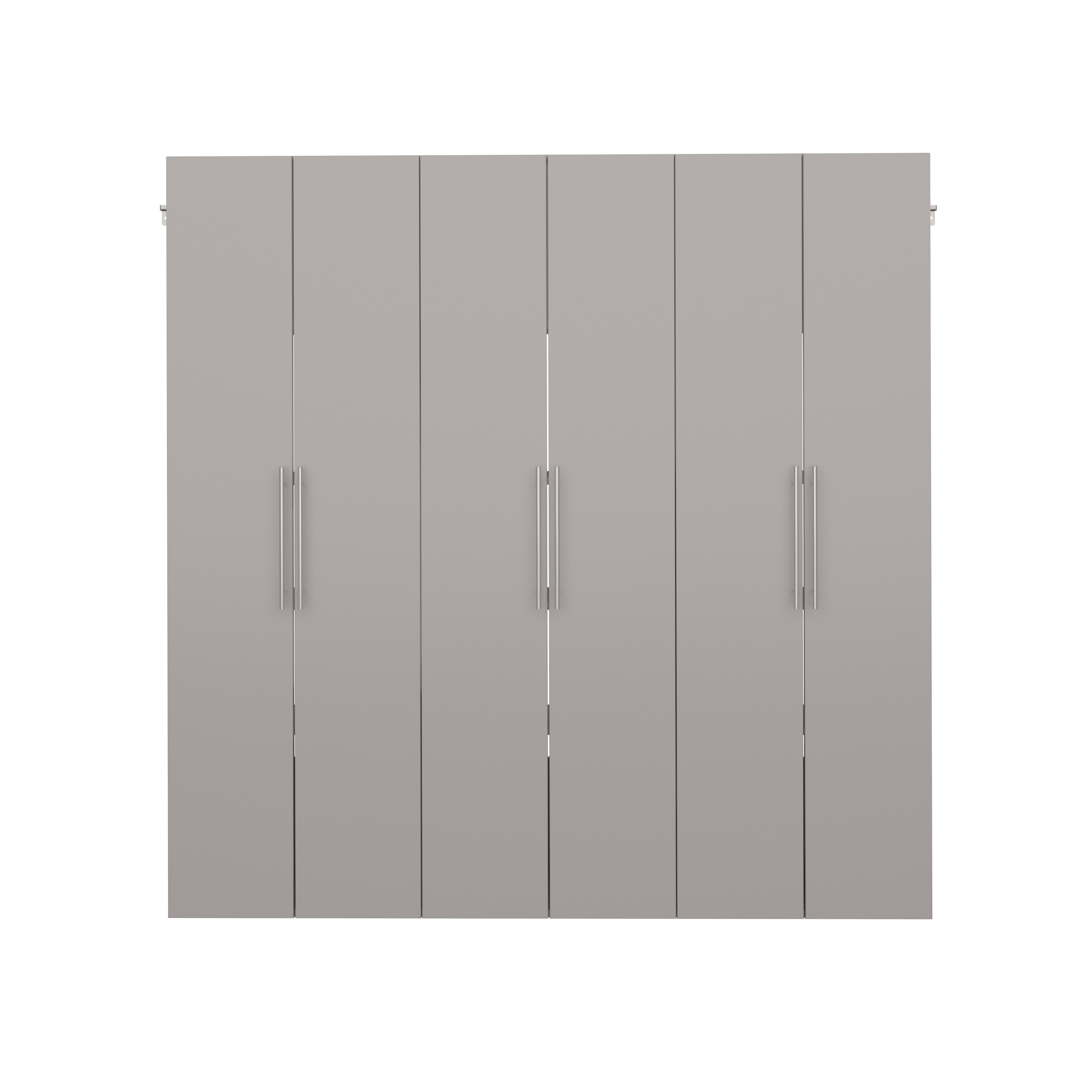 Prepac HangUps 72-in W x 72-in H Wood Composite Light Gray Wall-mount Utility Storage Cabinet
