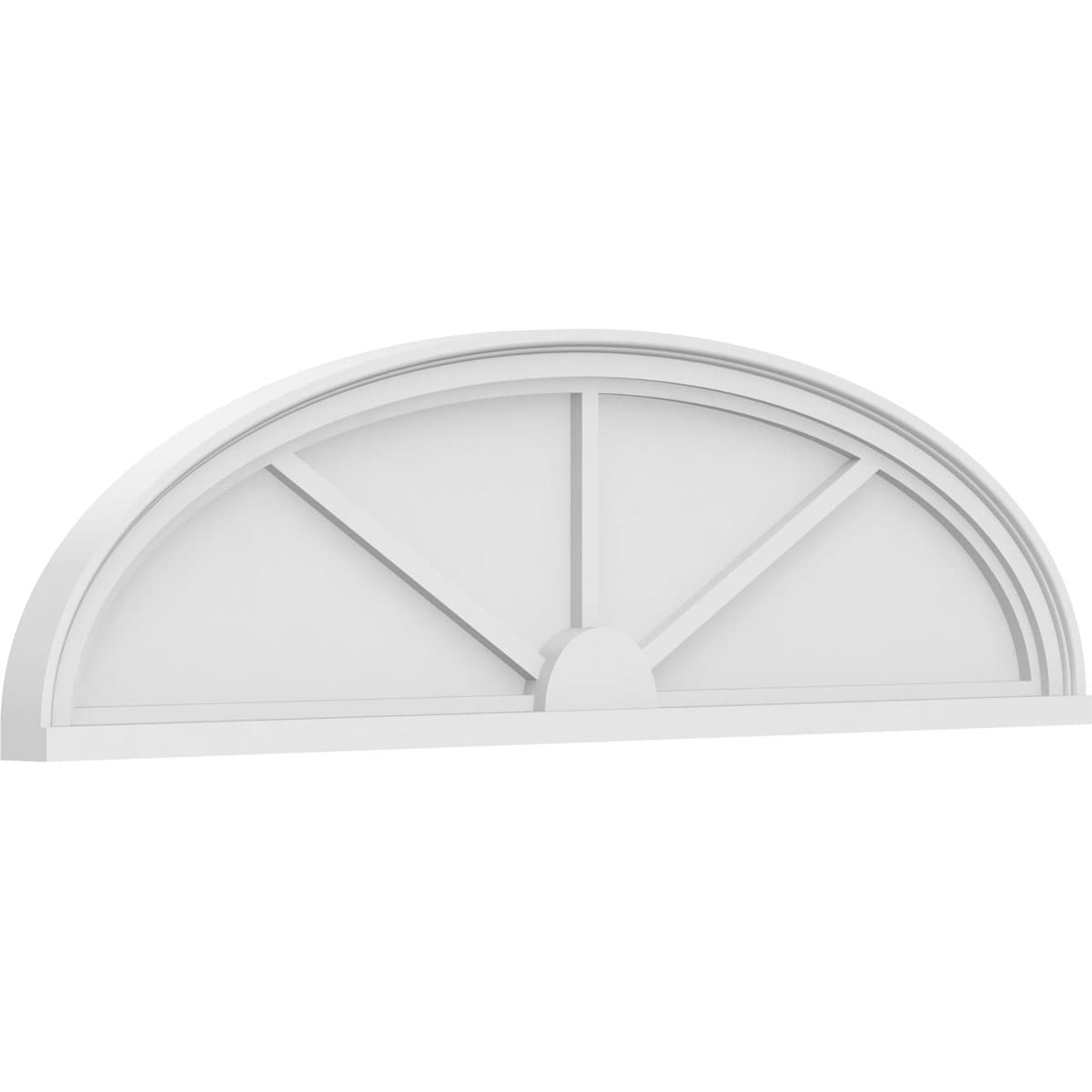 Ekena Millwork PEDPS048X130ELL03 48-in W x 13-in L PVC Pediment