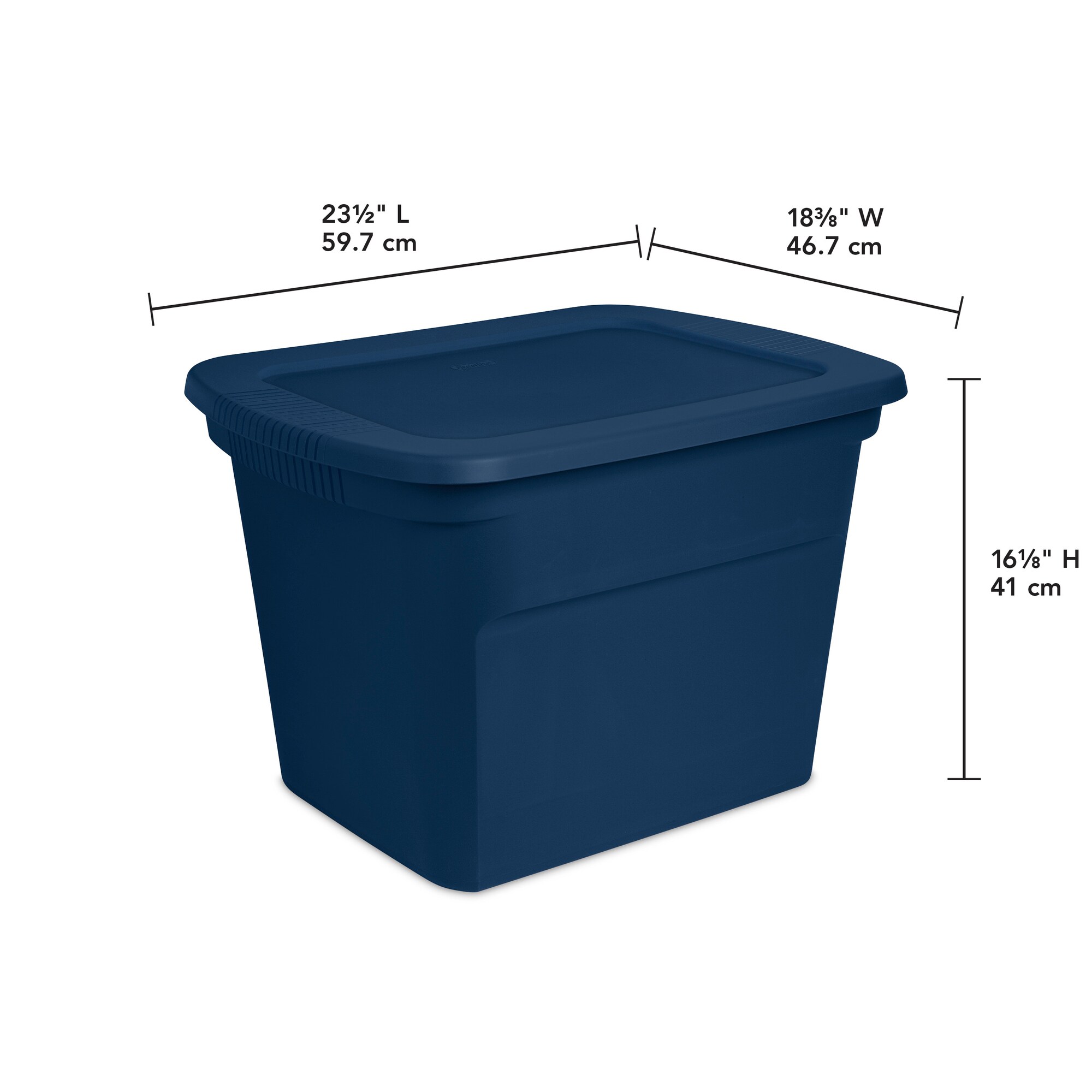 32 Gallon Plastic Storage Containers Box Stackable Tote Bin Lid Organizer 4  Pack