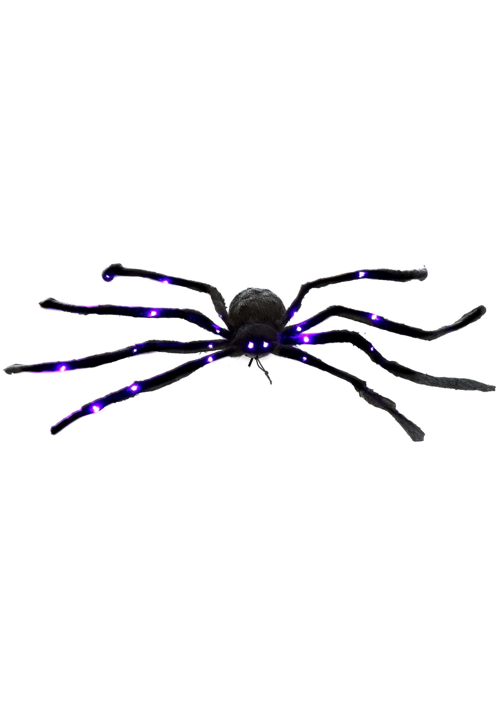 HalloweenCostumes.com FUN5609-ST FUN Costumes Purple Light Up Spider Halloween Decoration Spider Decorations Standard