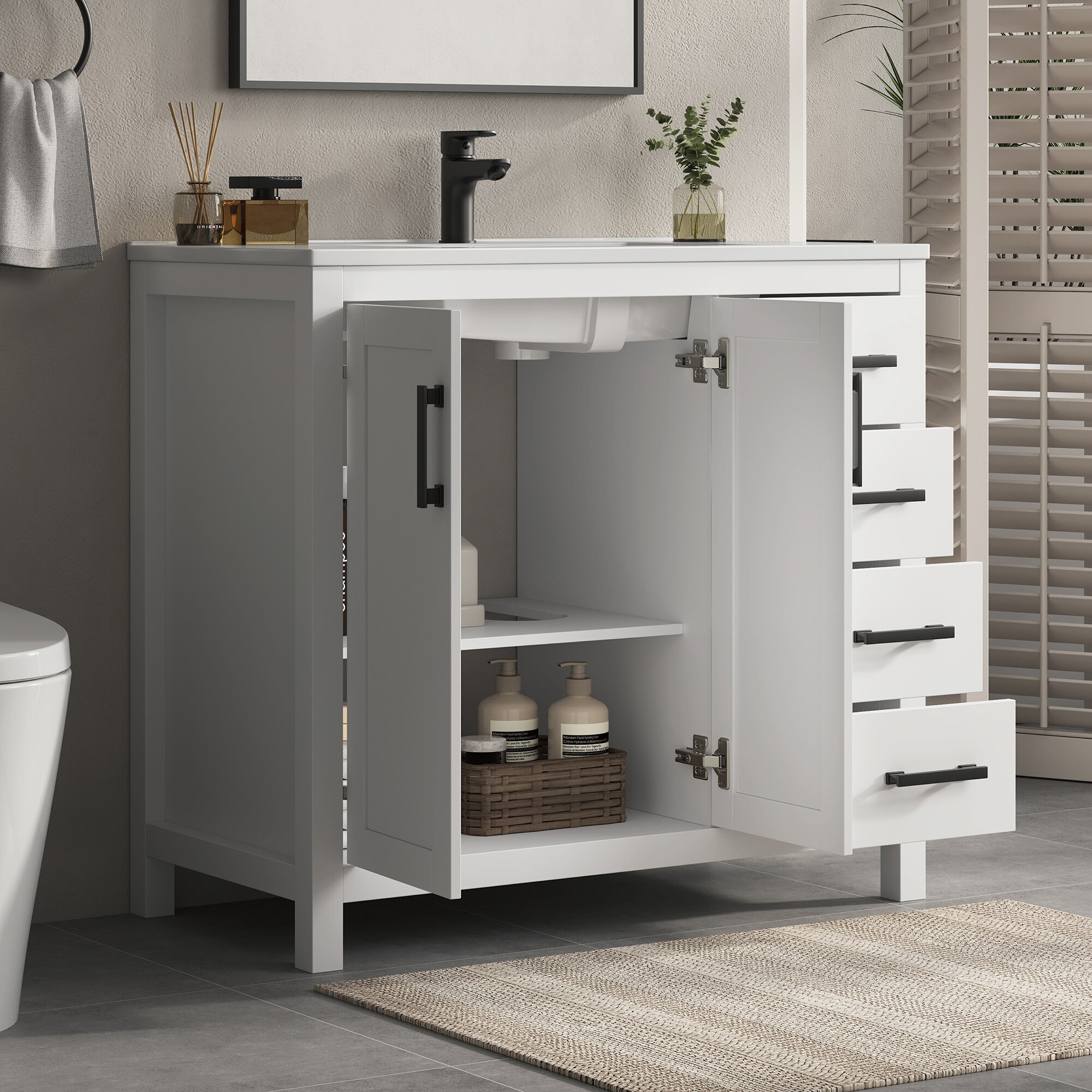 DELUXE LIVING V24033KD-36W Bath-Vanity-Combo - View #12