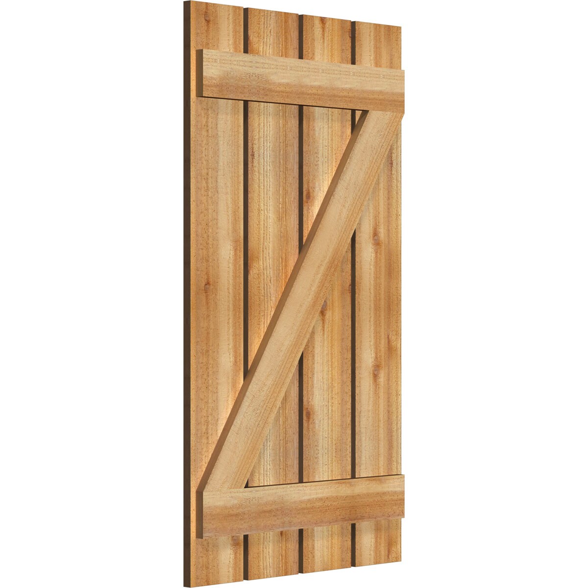 Ekena Millwork RBS06Z23X042RWR Exterior-Shutters - View #2