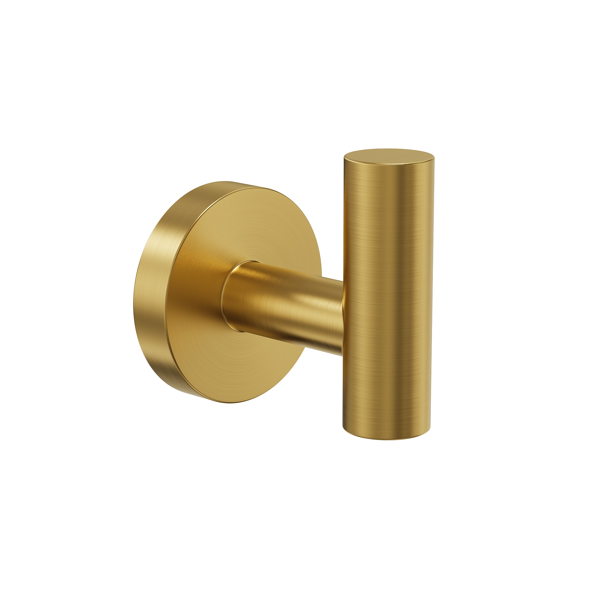 GRANDJOY  Brushed Gold Single -Hook Wall-mount Towel Hook Stainless Steel Bathroom Towel Hook