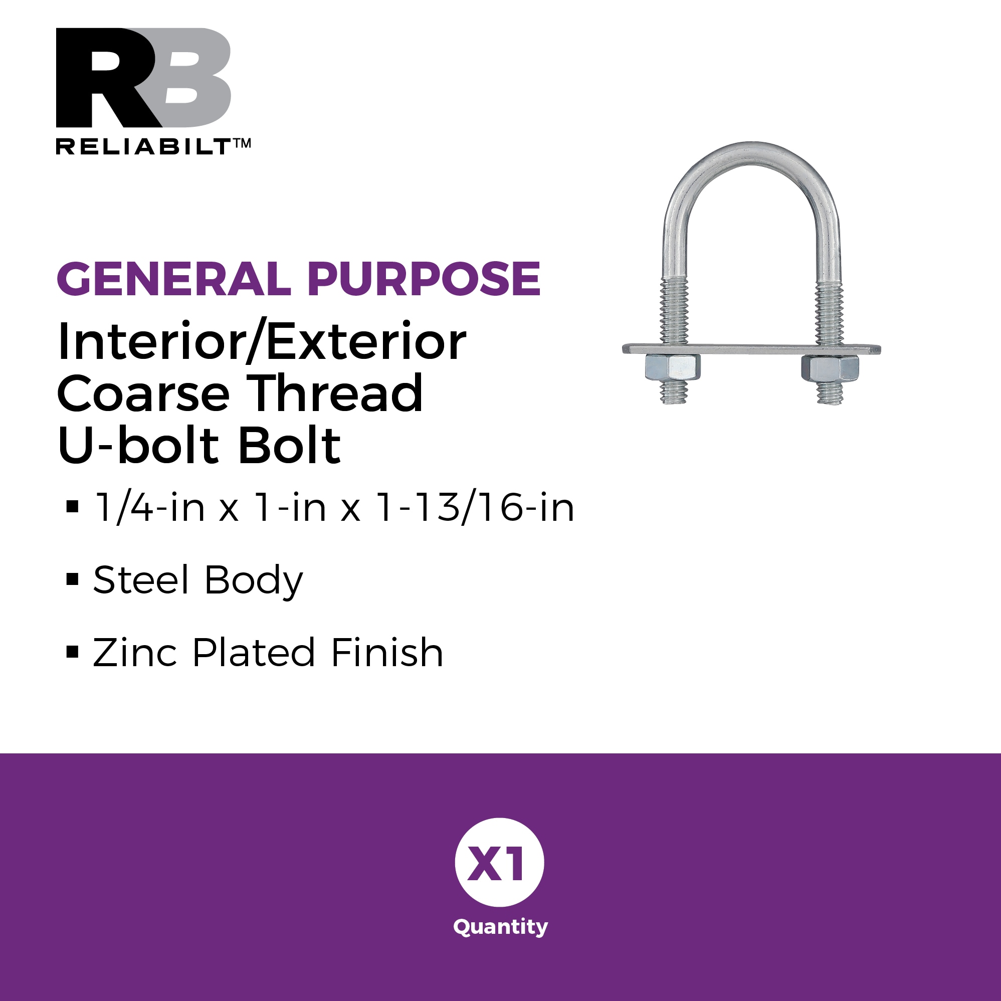 RELIABILT N101-392 U-Bolts - View #2