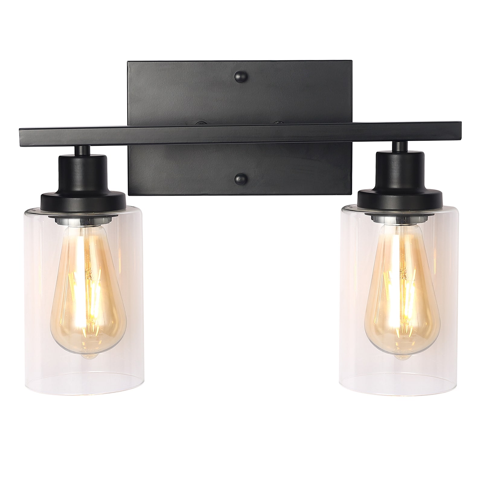 LamQee 06FTL0156AGD 14.6-in 2 -Light Brushed White Transitional Vanity light