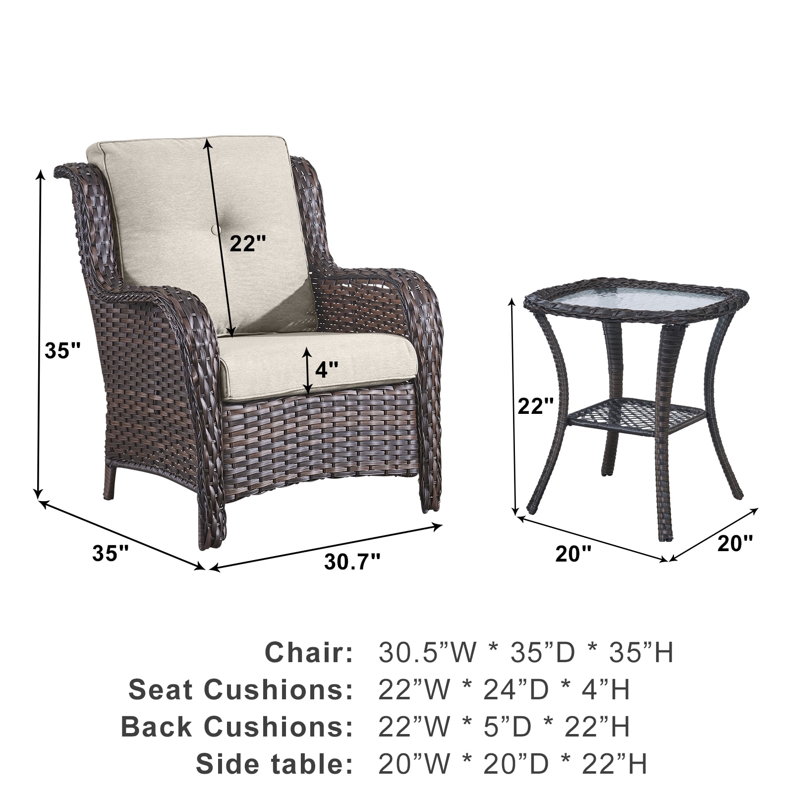 Rilyson FS006025-2 Patio-Chairs - View #4