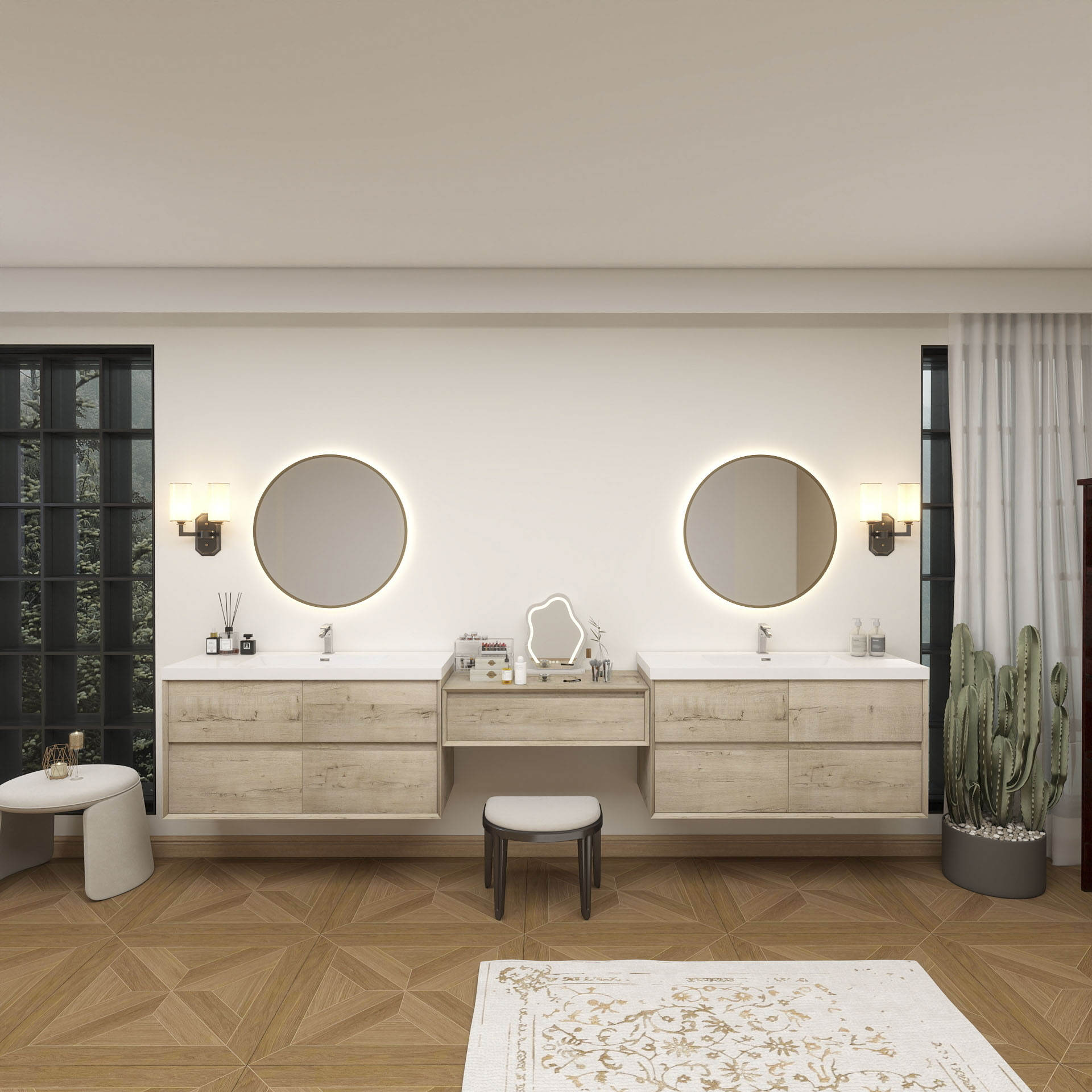 BV Better Vanity SLIM17-48+36+48-WO Bath-Vanity-Combo - View #3