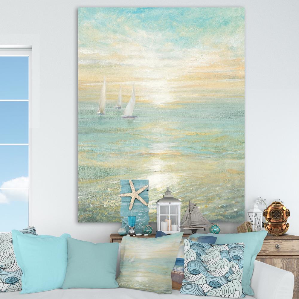Designart 32-in H x 24-in W Coastal Print on Canvas in the Wall Art  department at