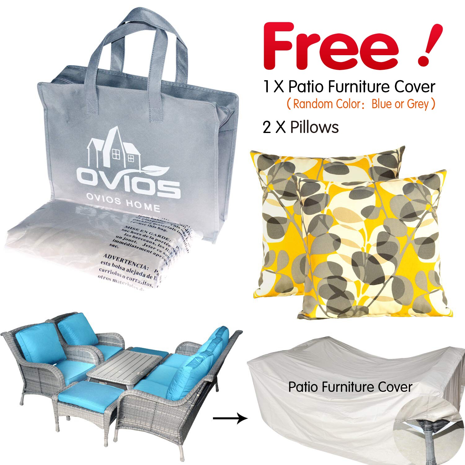 Ovios KS100 Patio-Conversation-Sets - View #5