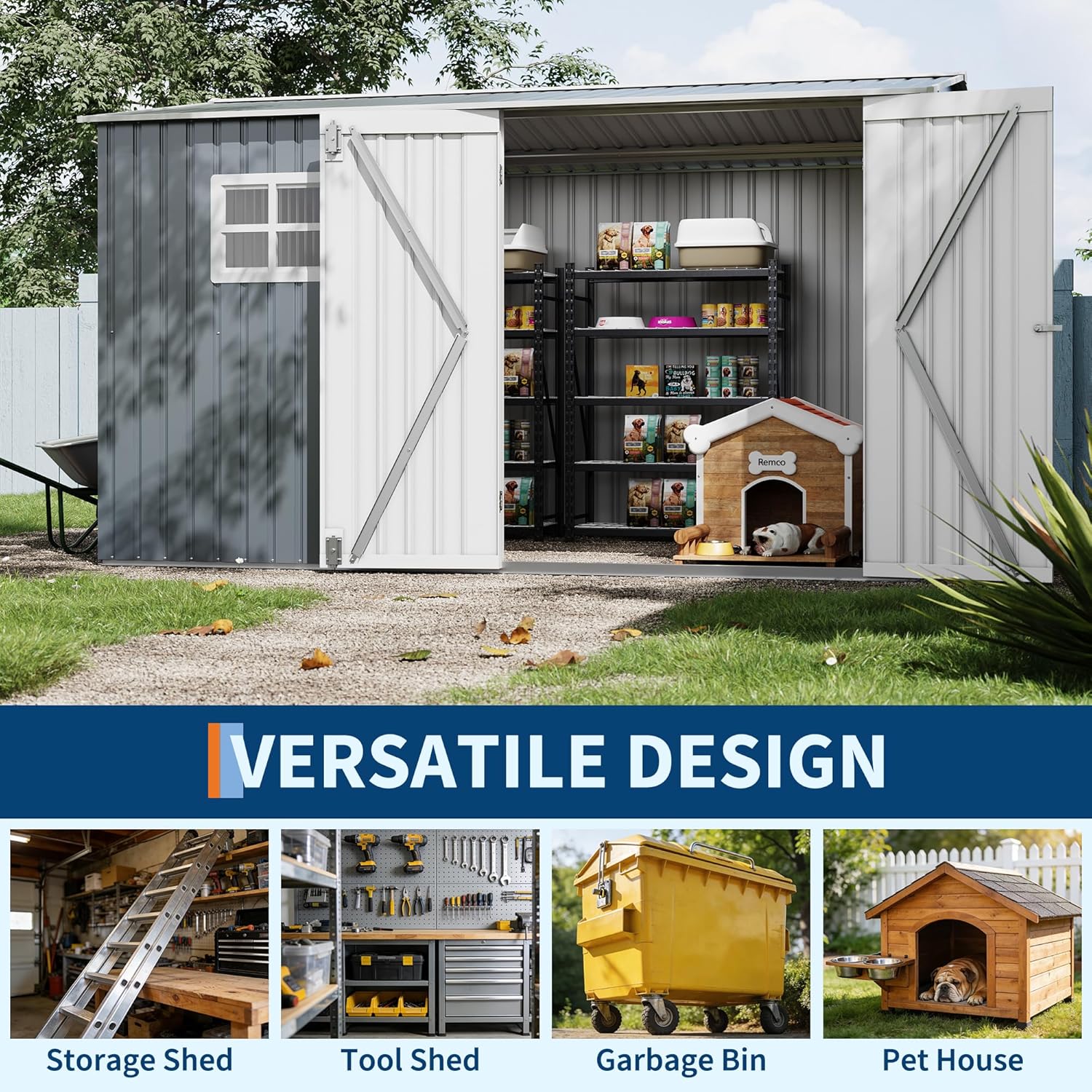 GarveeLife IDEAL-26040107 Metal-Storage-Buildings-Sheds - View #6