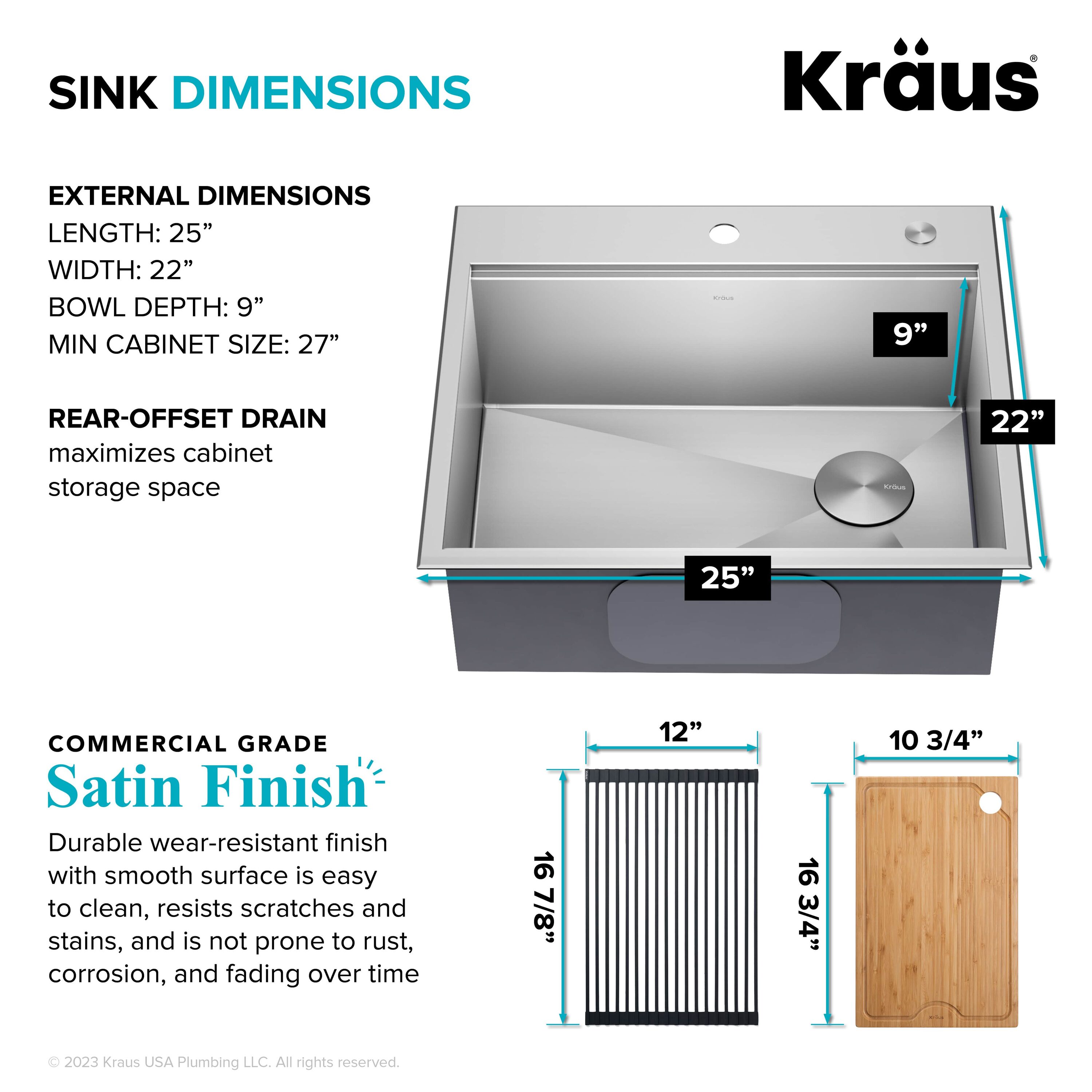 Kraus KWT311-25 Kitchen-Sinks - View #6