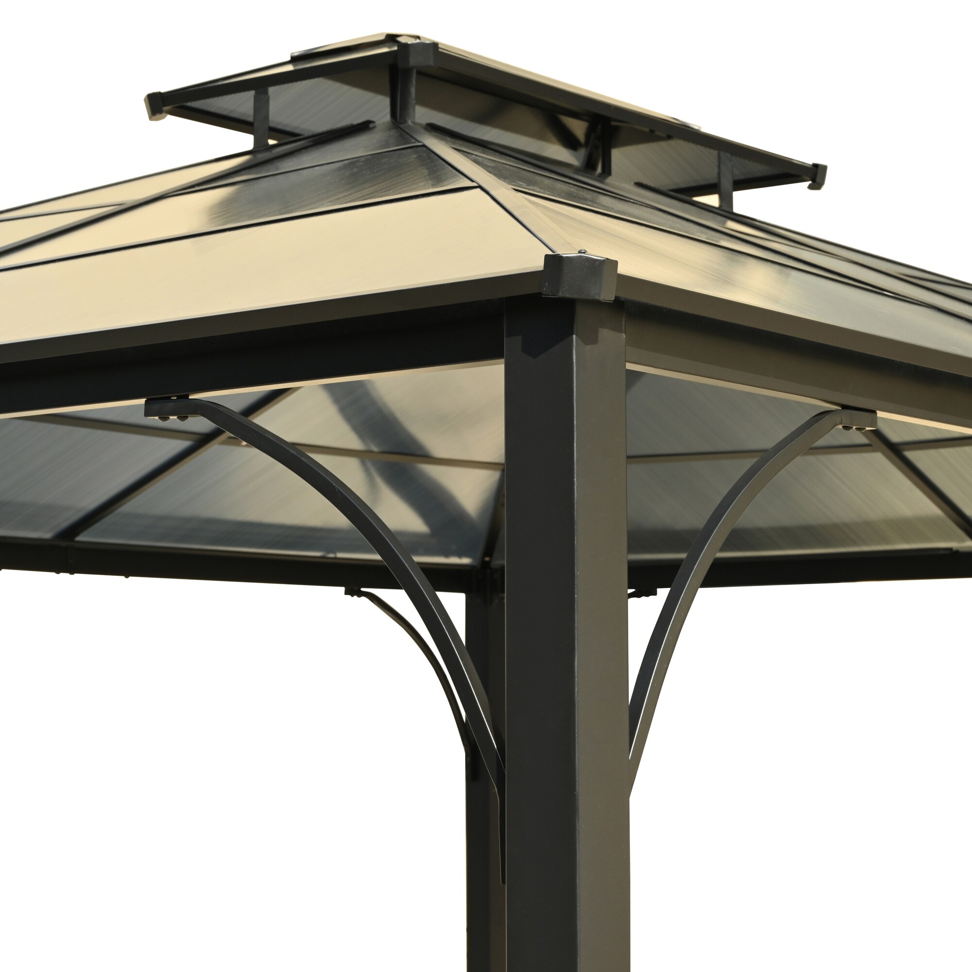 SINOFURN SYA010463GY Wood-Resin-Gazebos - View #8