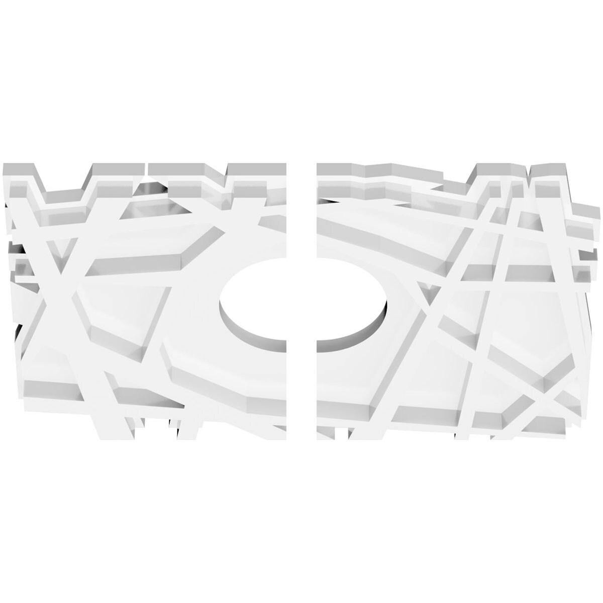 Ekena Millwork CMP12X8NO2-03000 Ceiling-Medallions - View #2