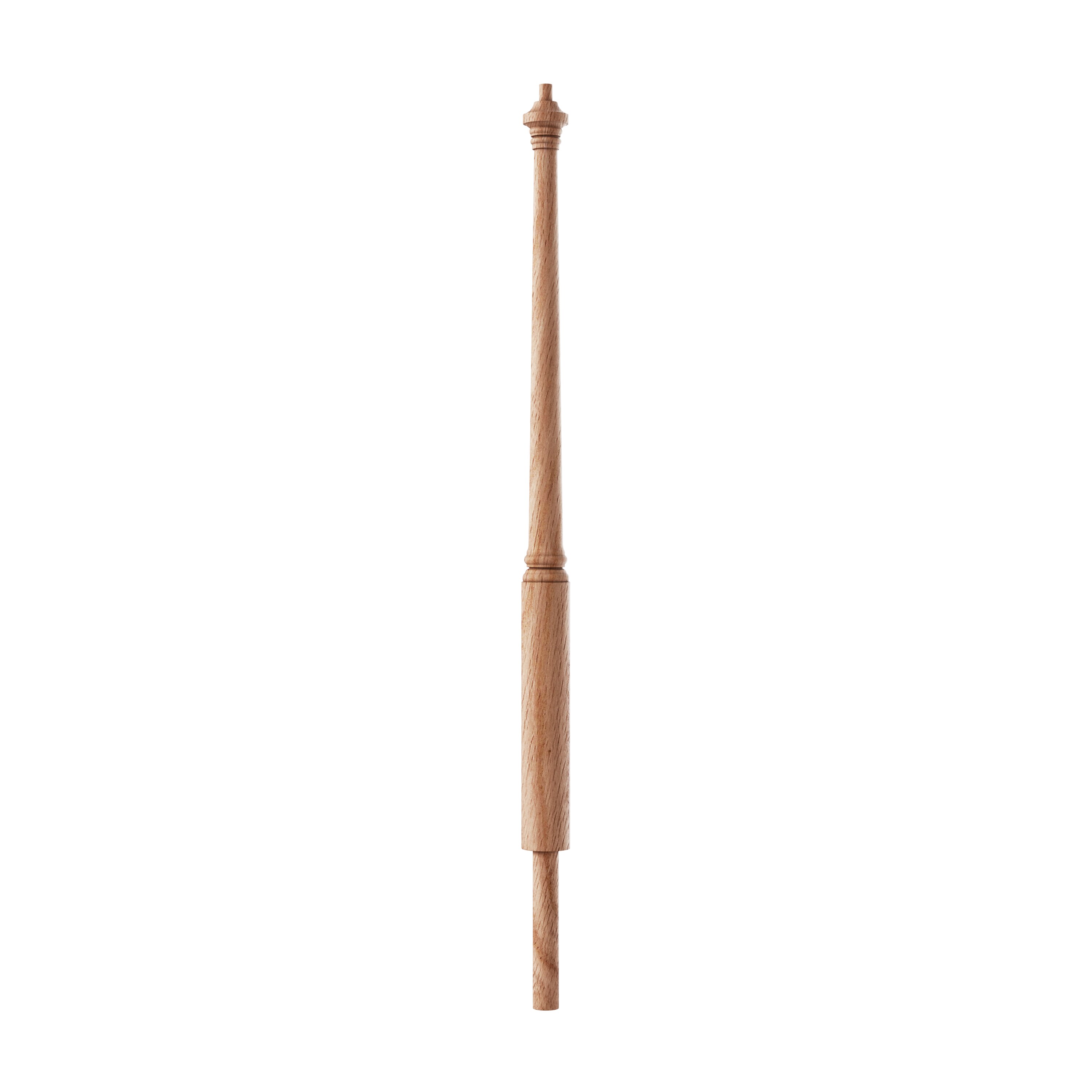 Crown Heritage 4414060 Colonial 2.75-in x 43-in Unfinished Red oak Universal Stair Newel Post
