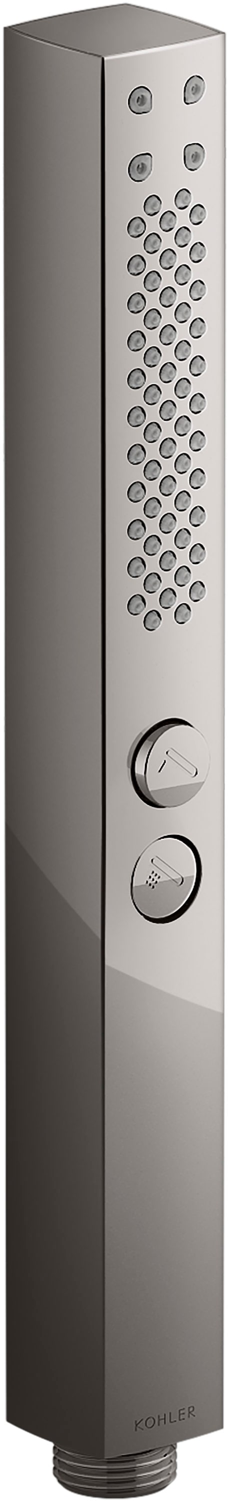 KOHLER K-21336-G-TT Shift+ Square 2.0 -Settings Vibrant Titanium Handheld Shower Head 1.75 GPM