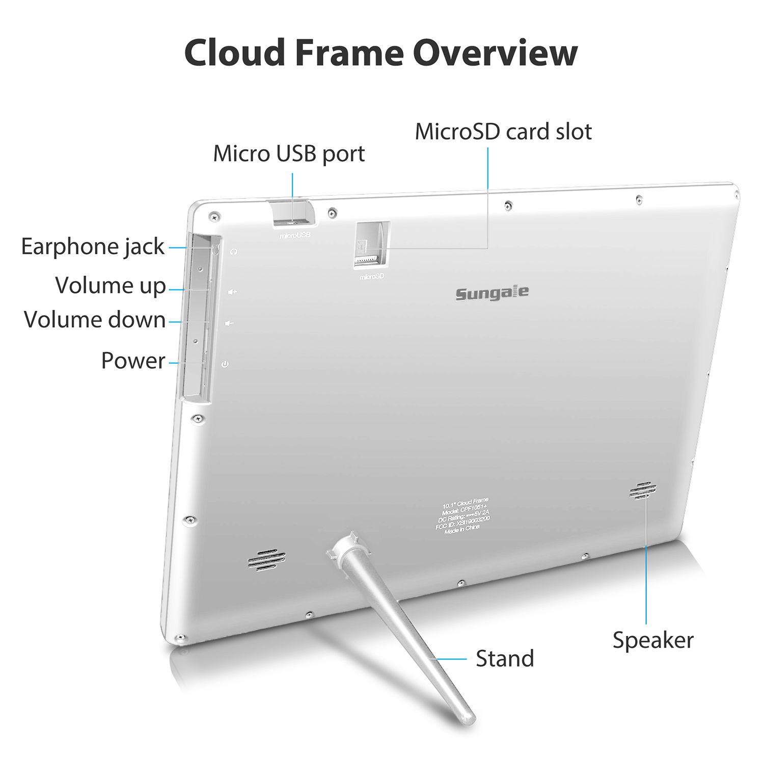 Sungale CPF1051+ WHT Picture-Frames - View #4