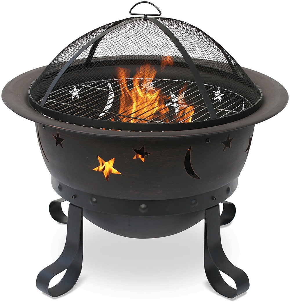 Endless Summer WAD88810L 29.53-in W Oil rubbed bronze Steel Wood-Burning Fire Pit