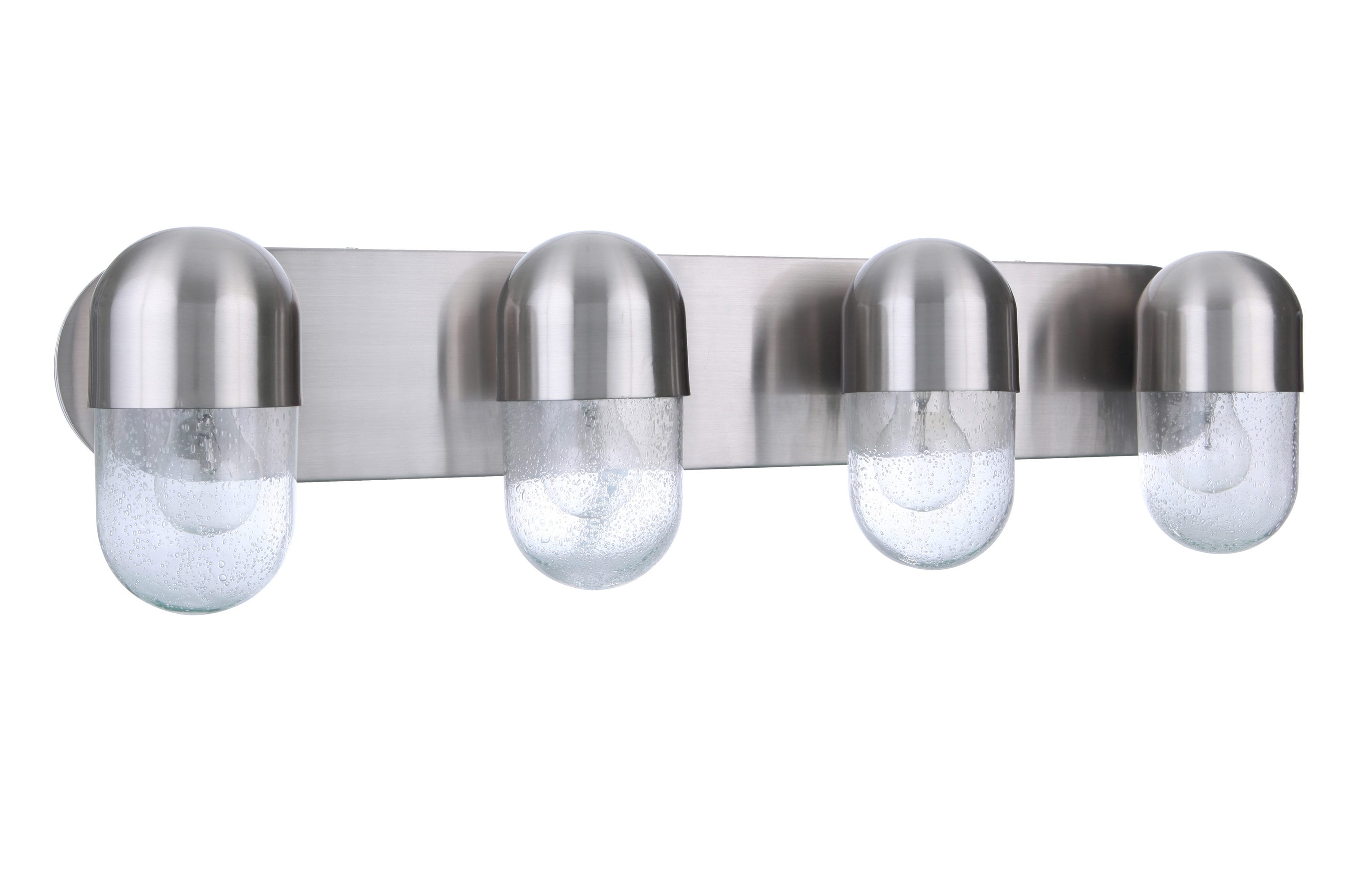 Craftmade 55004-BNK Pill 22.50-in 4 -Light Brushed Nickel Modern/contemporary Vanity light