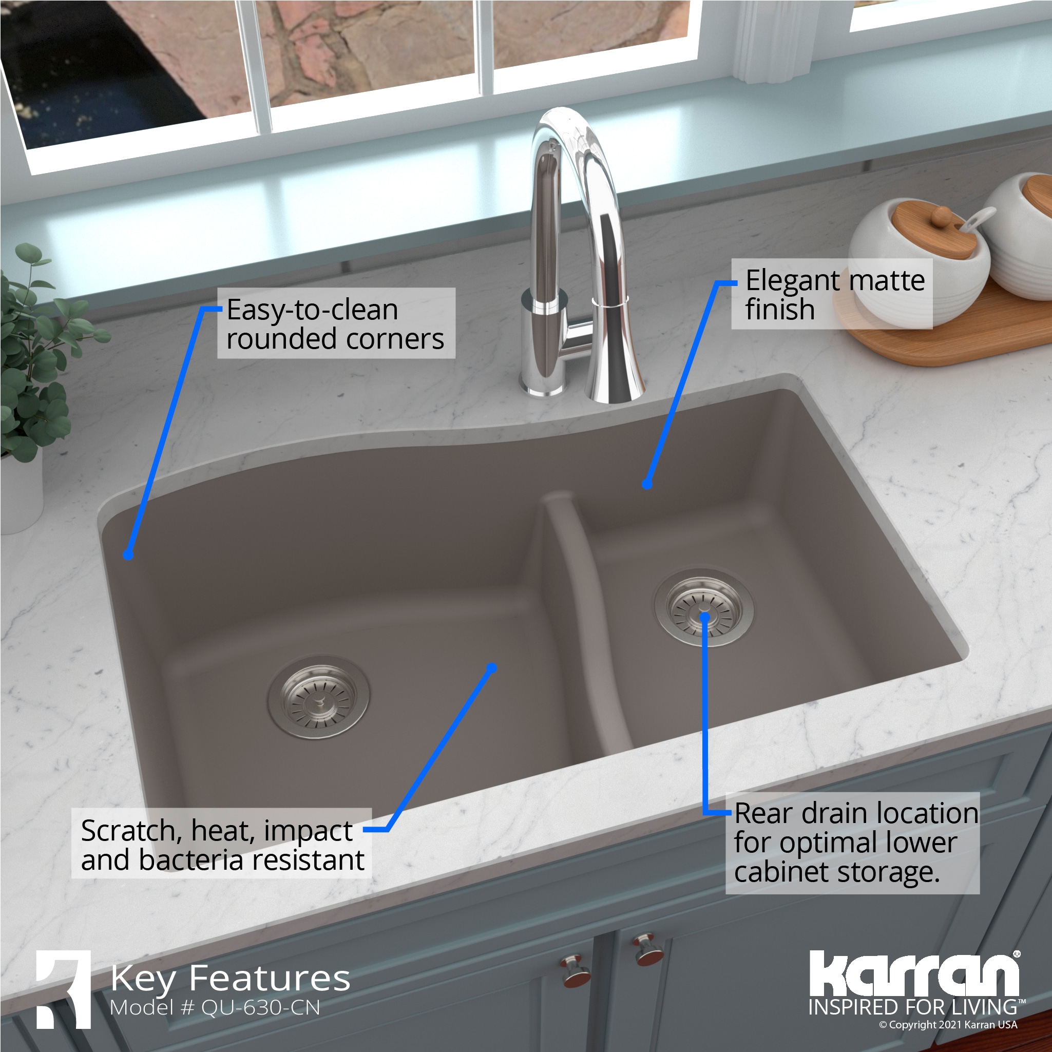 Karran QU-630-CN Kitchen-Sinks - View #6