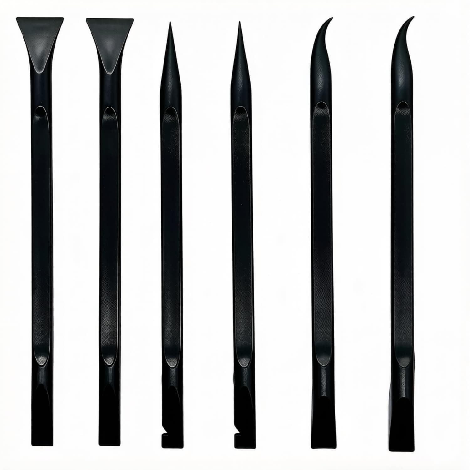 Aoibox  6 Piece Plastic Cleaning Scraper Tool Set for Glass Cooktop Labels Paint and Household Surfaces Small