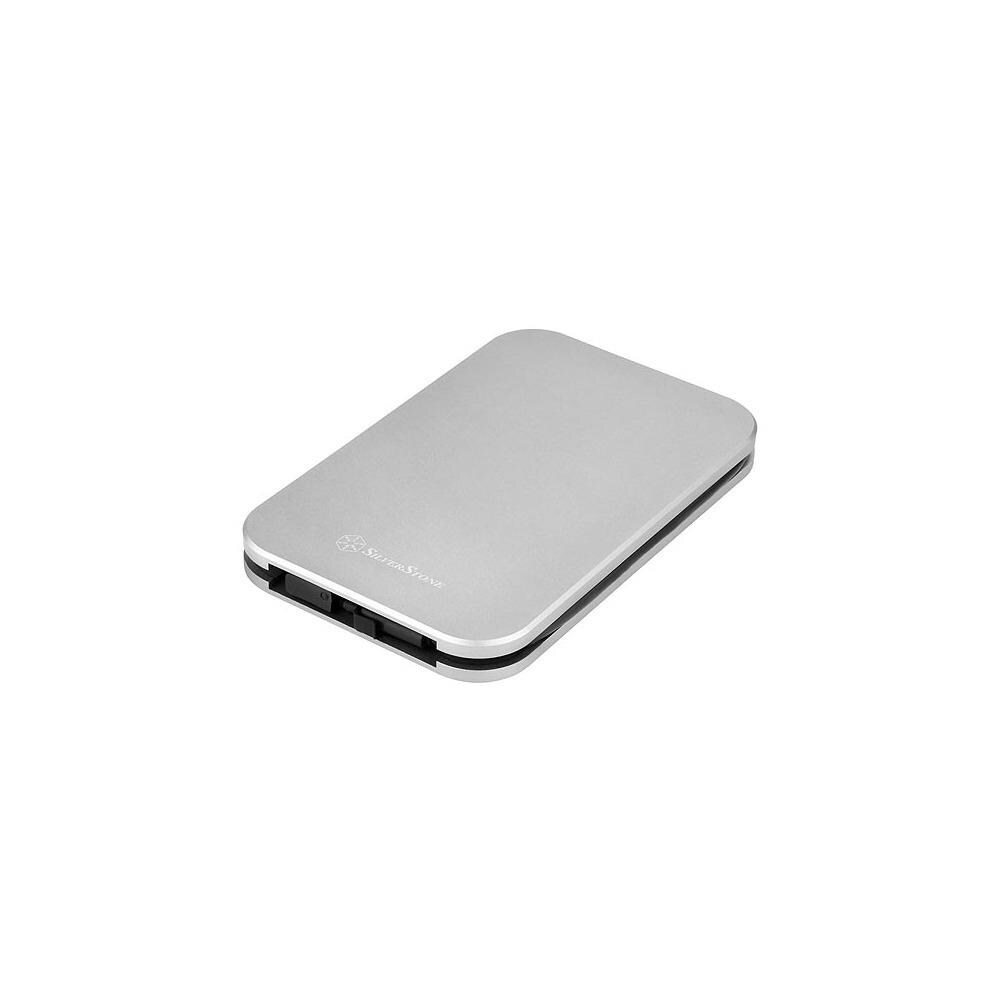 SilverStone SVSTT1863  Technologies MMS02C 2.5 in. IP68 Water Resistant and Dust Resistant Drive Enclosure with USB 3.1 Generation 2 USB Type C, Charcoal