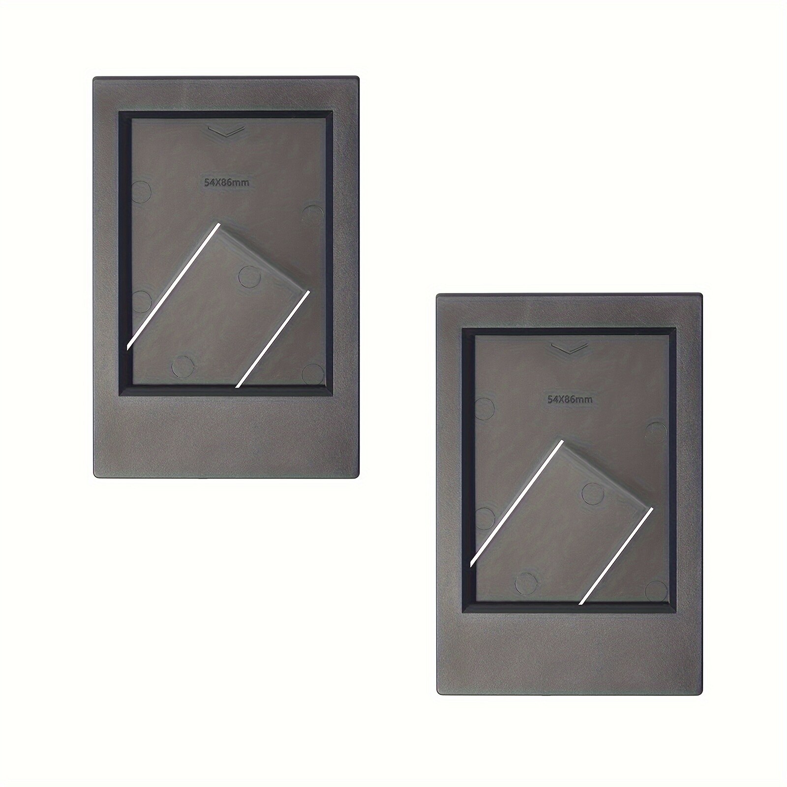 DecorUHome FRAME23-2-BK 2x3 Inch Mini Photo Frame Set  High-Quality  Vertical Horizontal Display Tabletop Stand for Photos Memories Decor for Weddings Parties Home Office Black