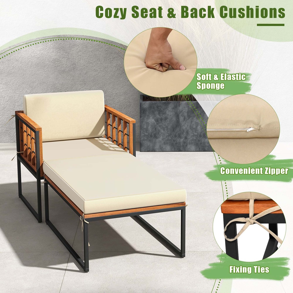 Costway HCST01319 Patio-Chairs - View #8