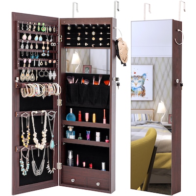 Casainc Jewelry Storage Mirror Cabinet, Build Your Own Jewelry Armoire
