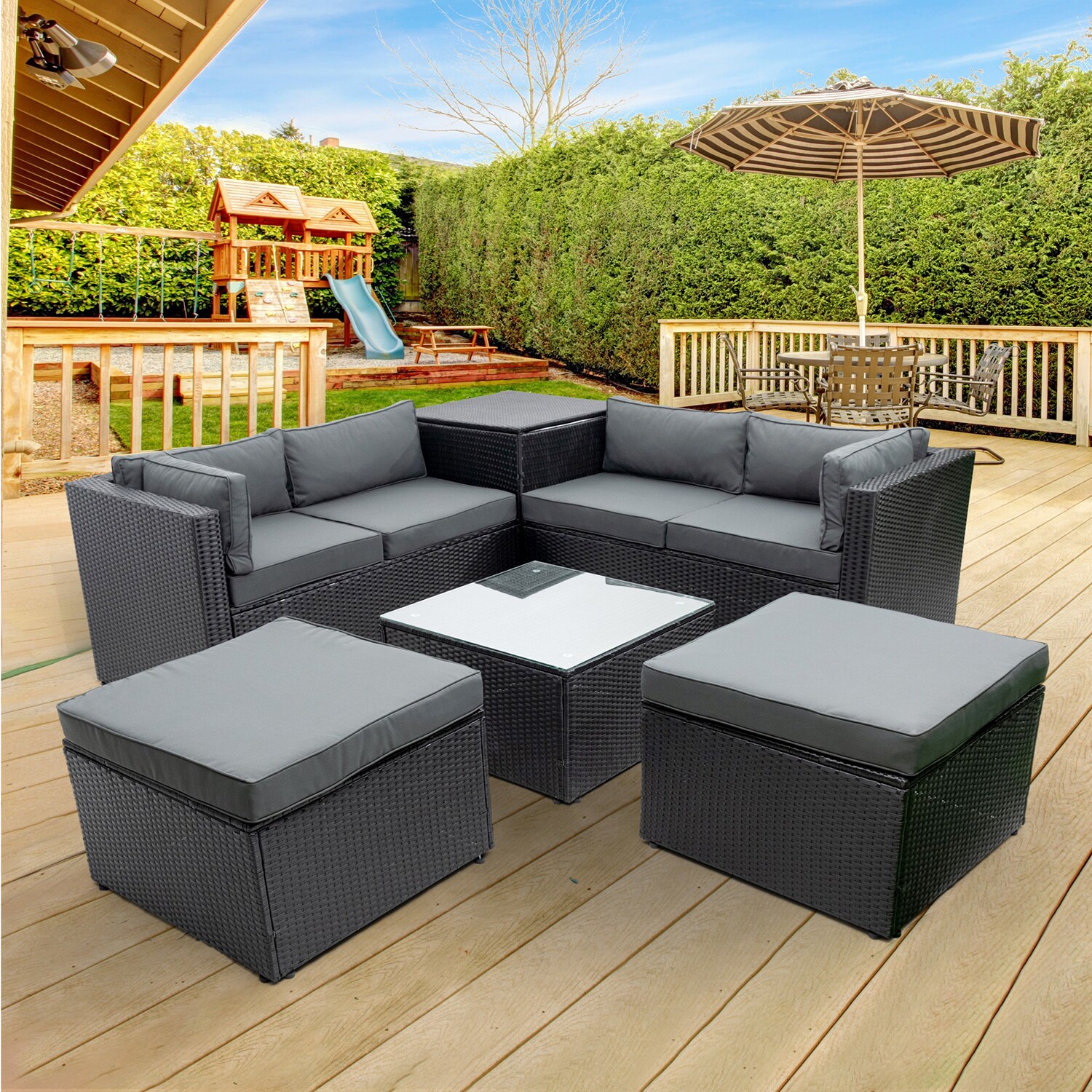 SINOFURN SYA710005GY Patio-Conversation-Sets - View #19