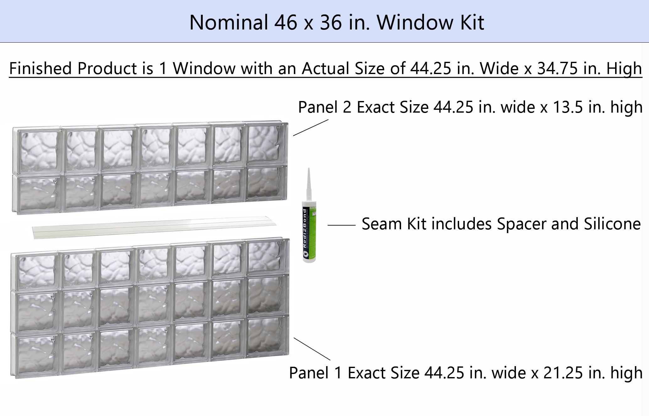 REDI2SET S4636DC Glass-Block-Windows - View #2