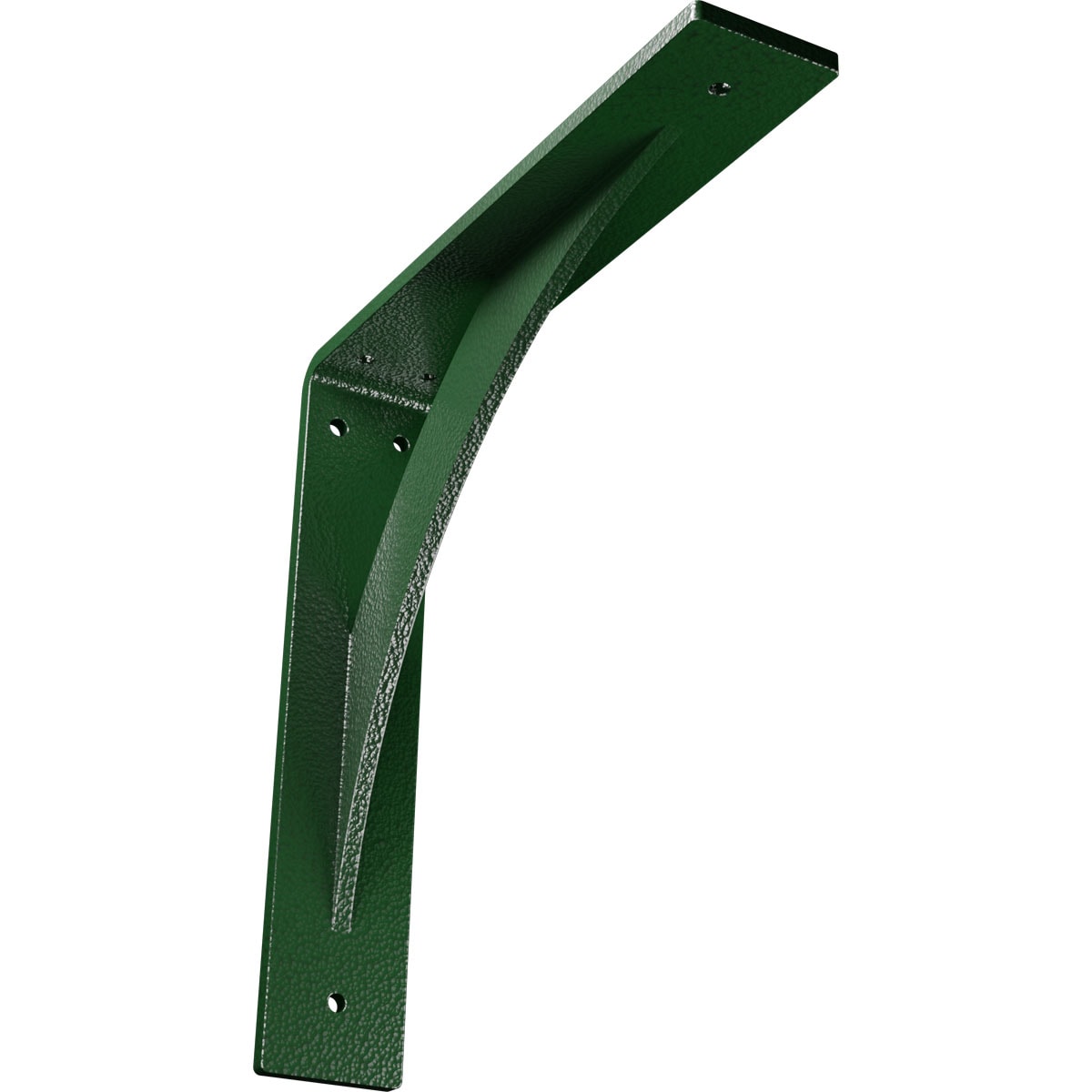 Ekena Millwork BKTM02X12X12LEHDG Legacy 12-in x 2-in x 12-in Green Steel Countertop Support Bracket