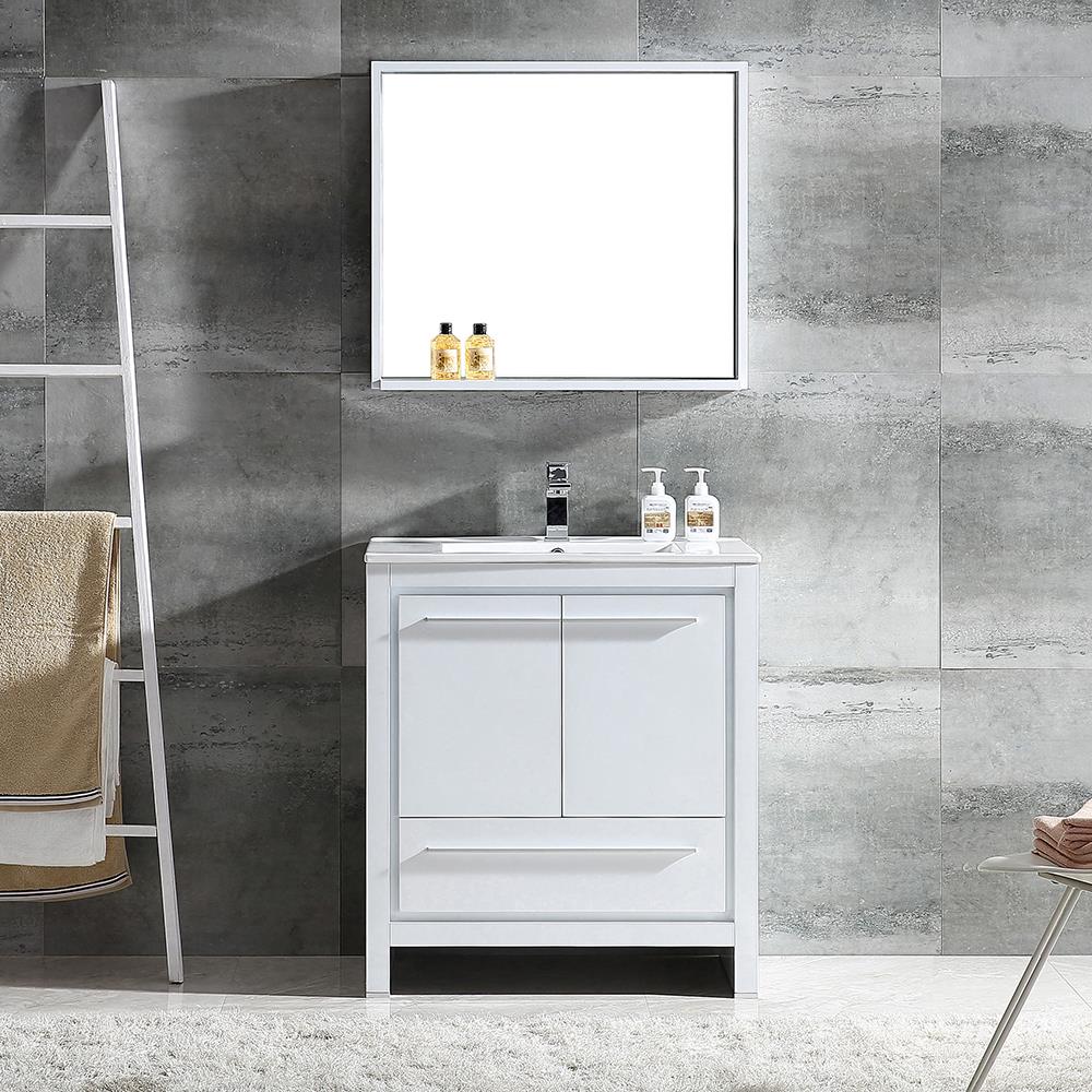 Fresca FVN8130WH Bath-Vanity-Combo - View #3