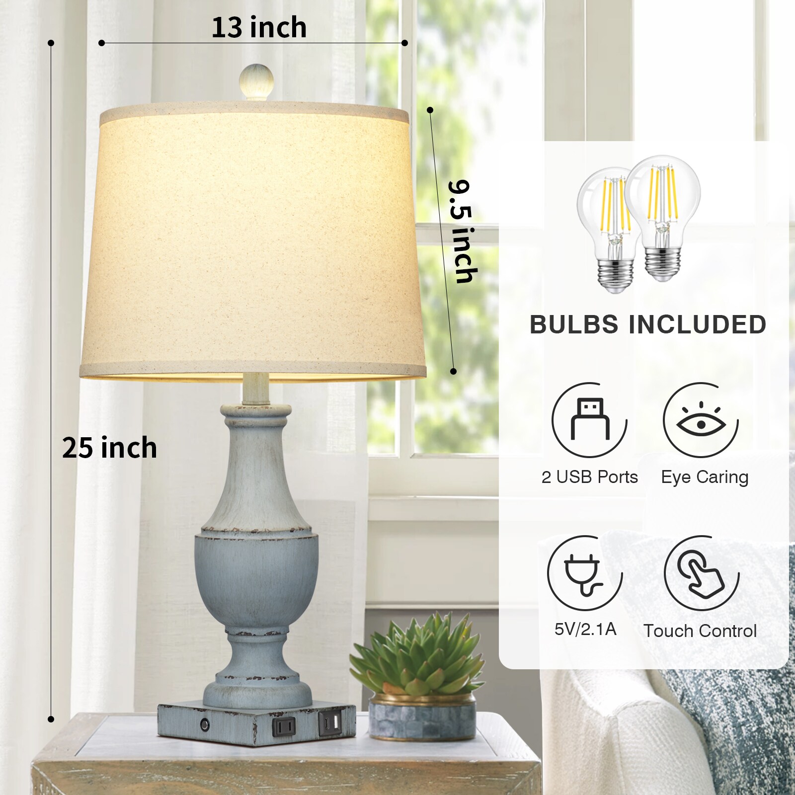 UrFurnishings TD-274 Table-Lamps - View #10