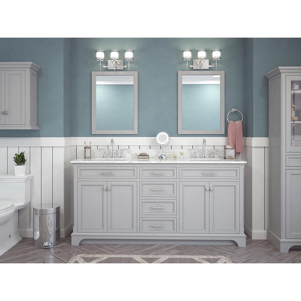Scott Living Roveland 72-in Light Gray Undermount Double Sink Bathroom ...