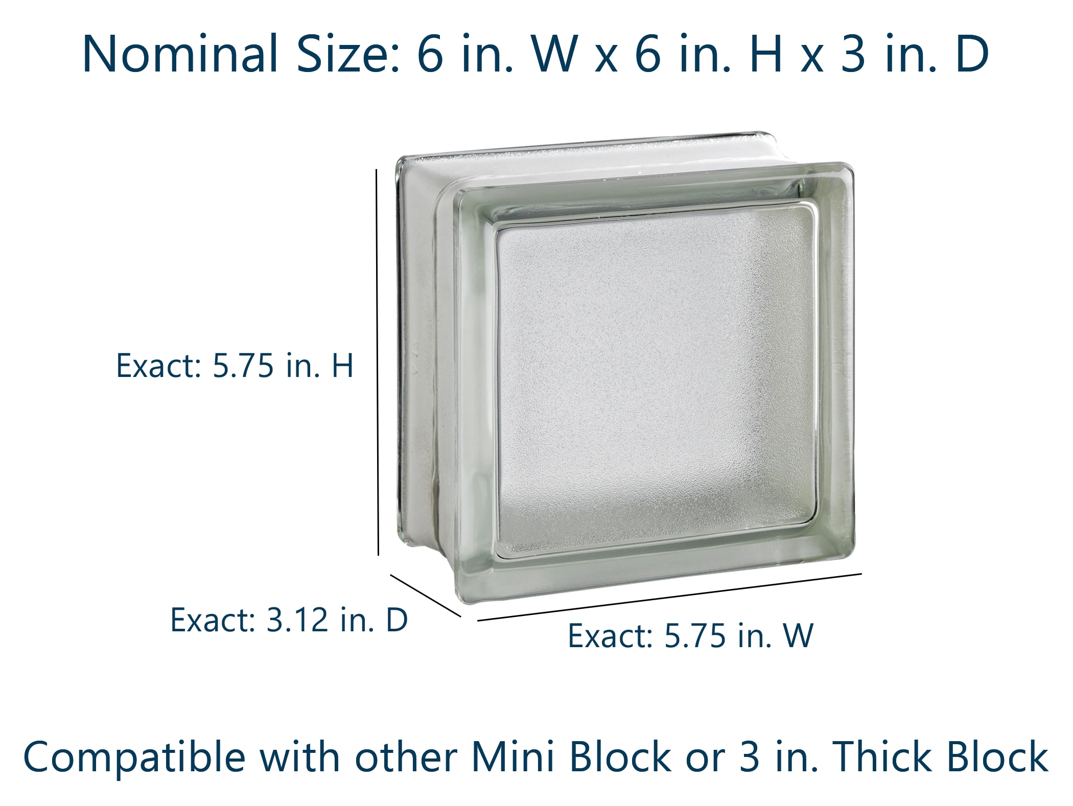 myMINIGLASS 123045C Glass-Block - View #3