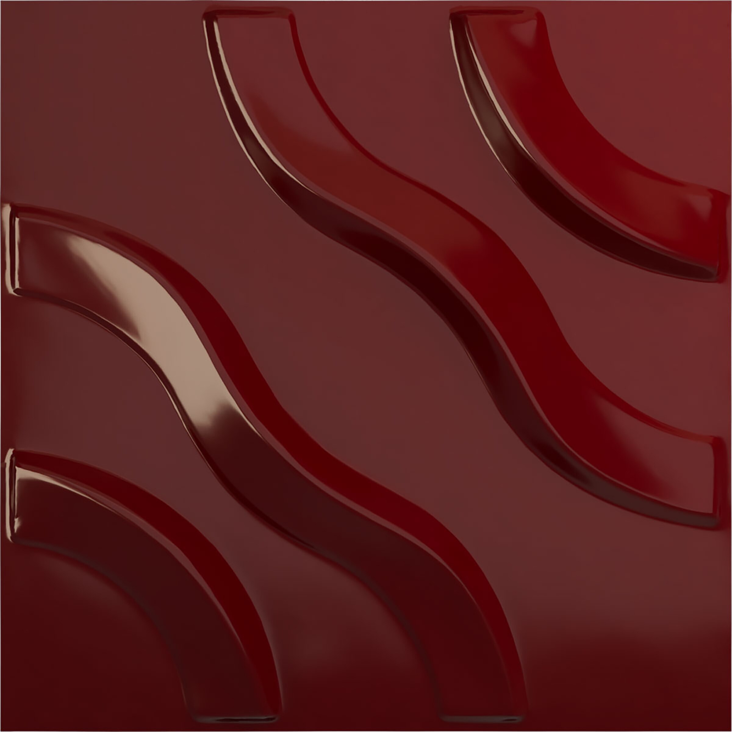 Ekena Millwork WP12X12LAHML 11-7/8-in x 11-7/8-in Embossed Paintable/Stainable Red PVC Wall Panel ( 0.98-sq ft )